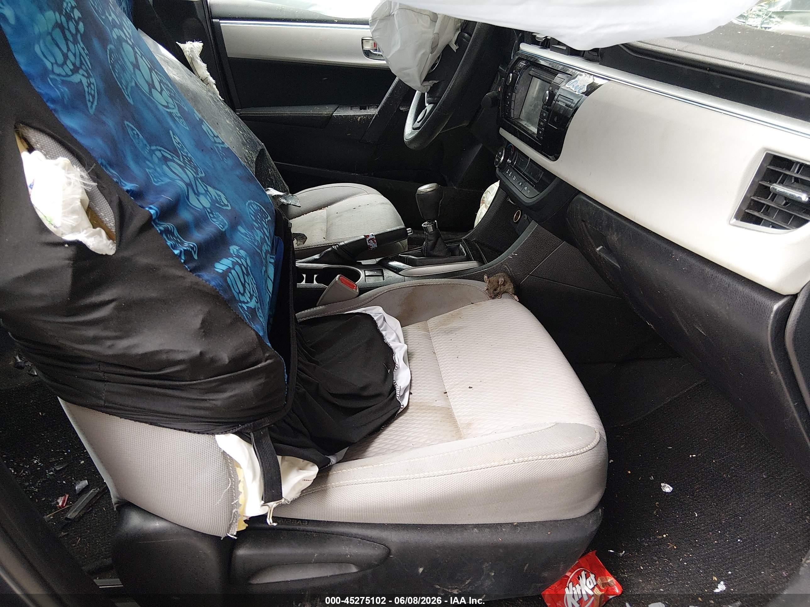 2015 Toyota Corolla Le Plus Gray vin: 5YFBURHE2FP207893