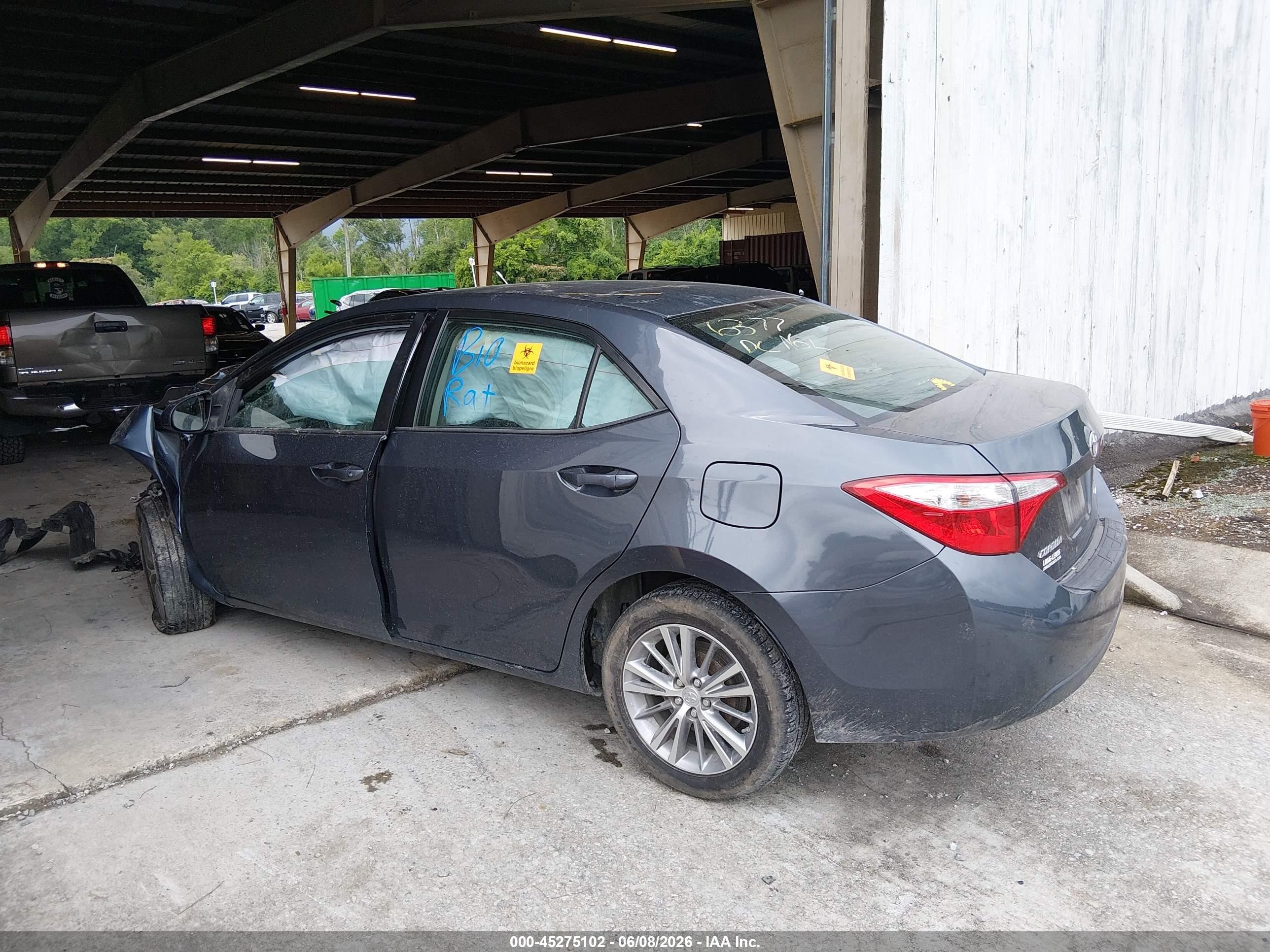 2015 Toyota Corolla Le Plus Gray vin: 5YFBURHE2FP207893