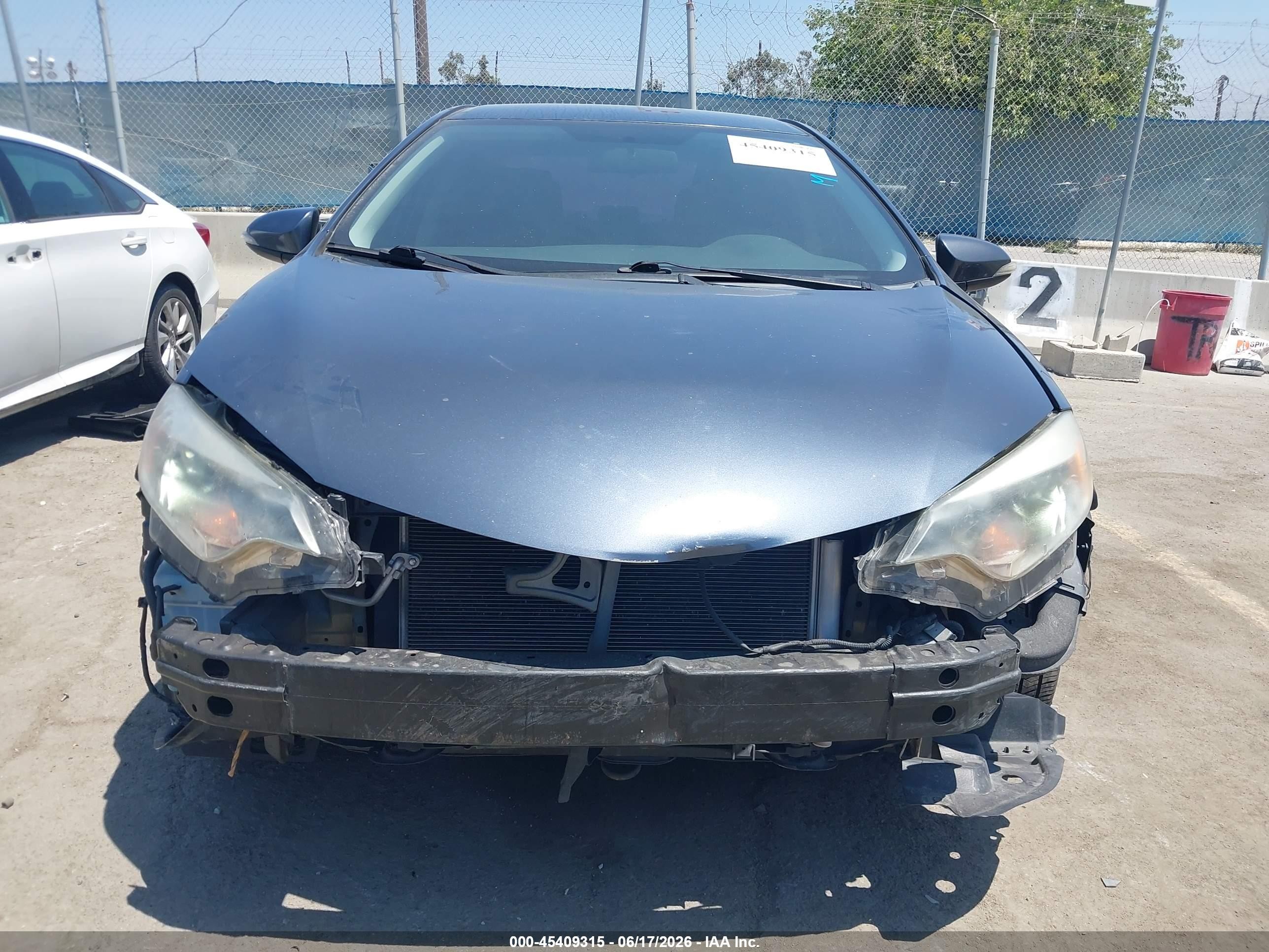2015 Toyota Corolla S Plus Gray vin: 5YFBURHE2FP232860