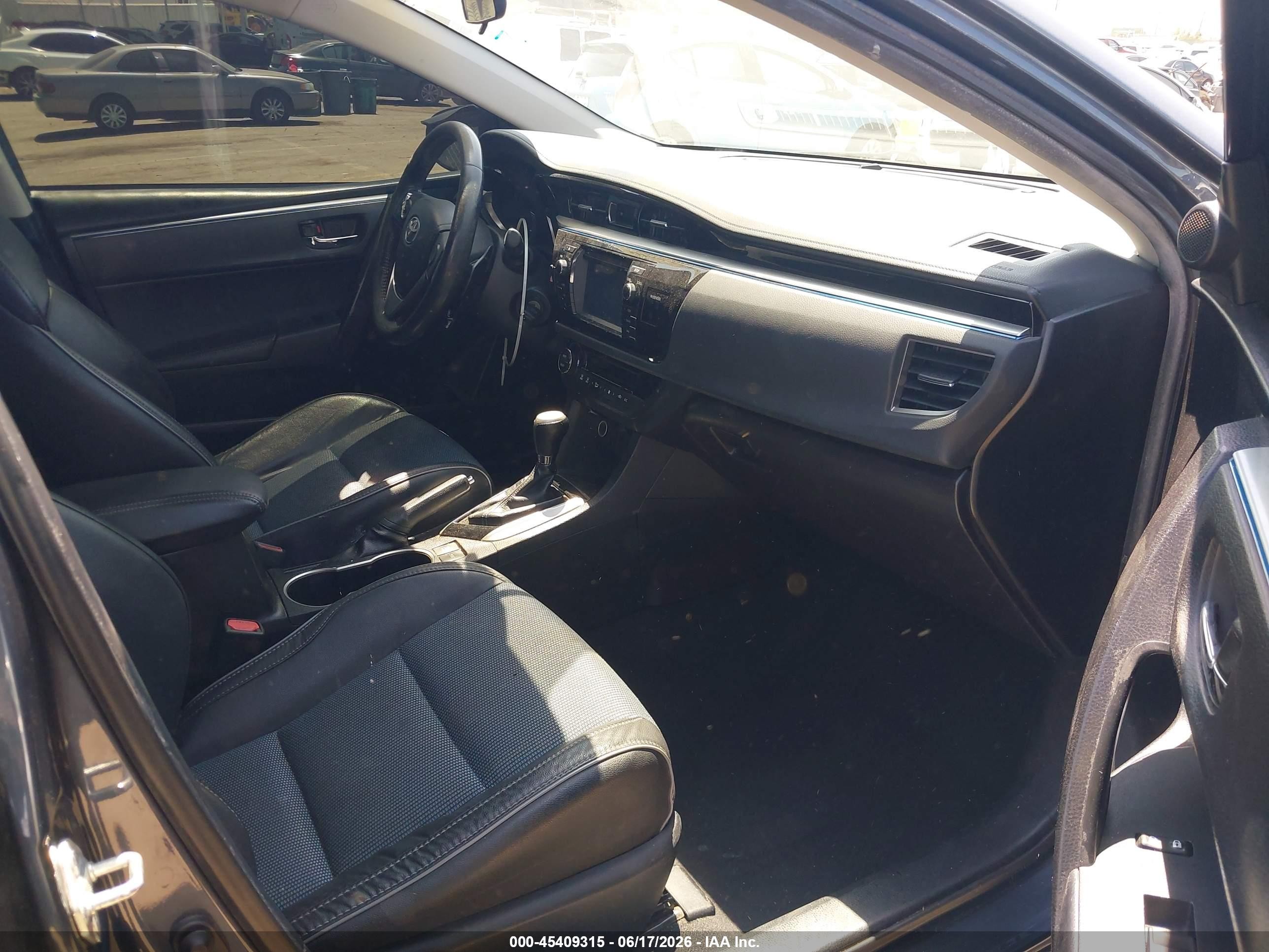 2015 Toyota Corolla S Plus Gray vin: 5YFBURHE2FP232860