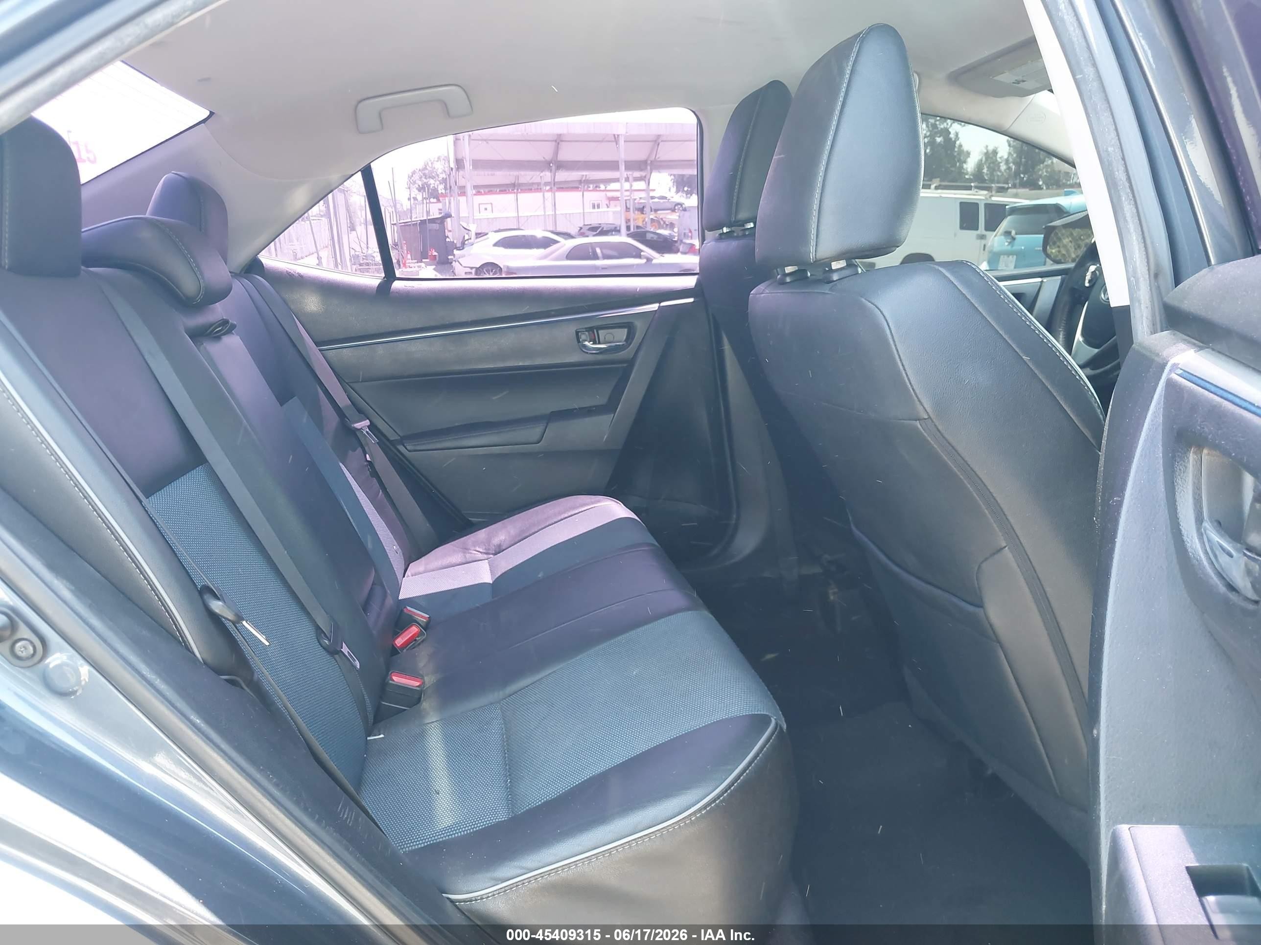 2015 Toyota Corolla S Plus Gray vin: 5YFBURHE2FP232860