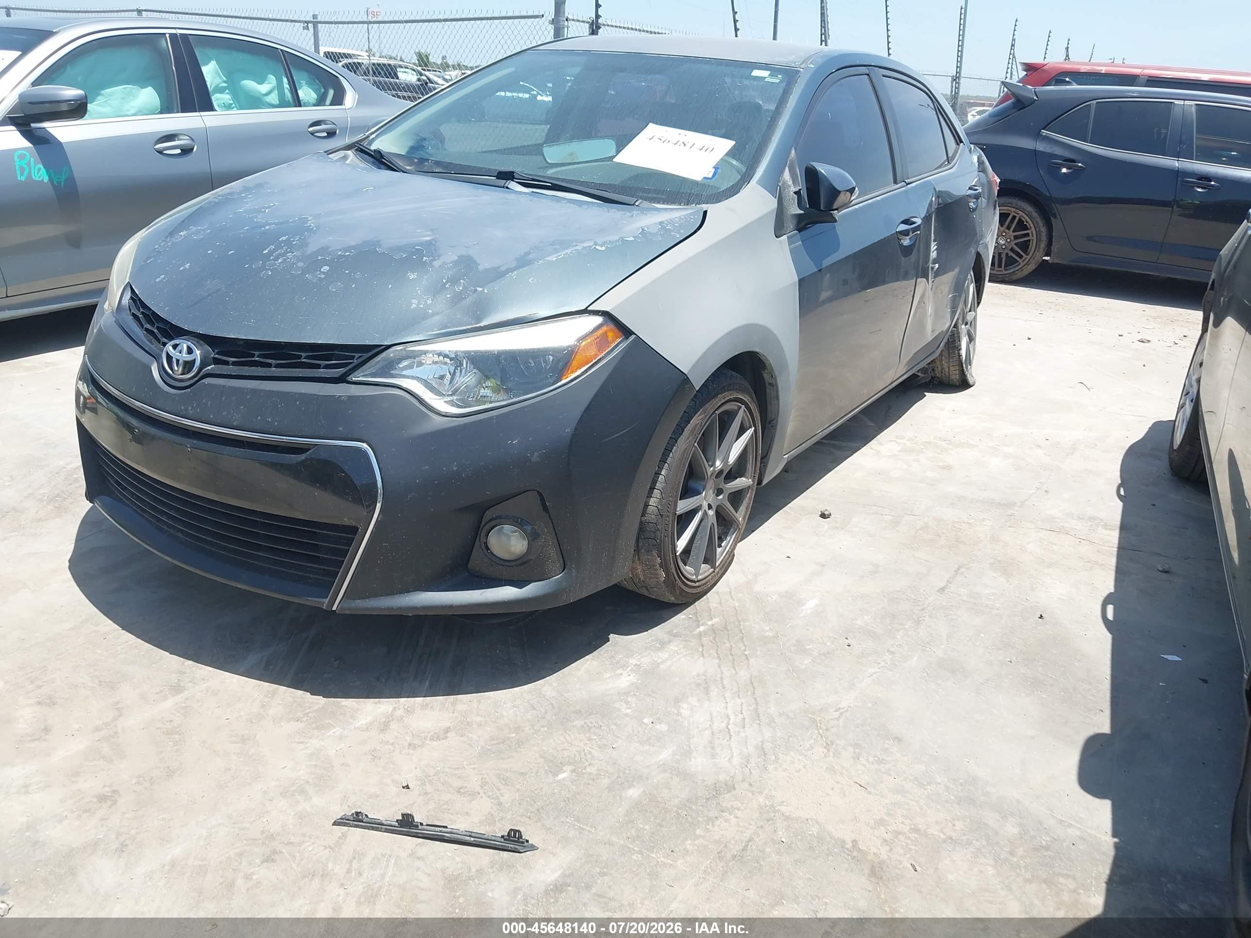 2015 Toyota Corolla S Plus Dark Blue vin: 5YFBURHE2FP248802
