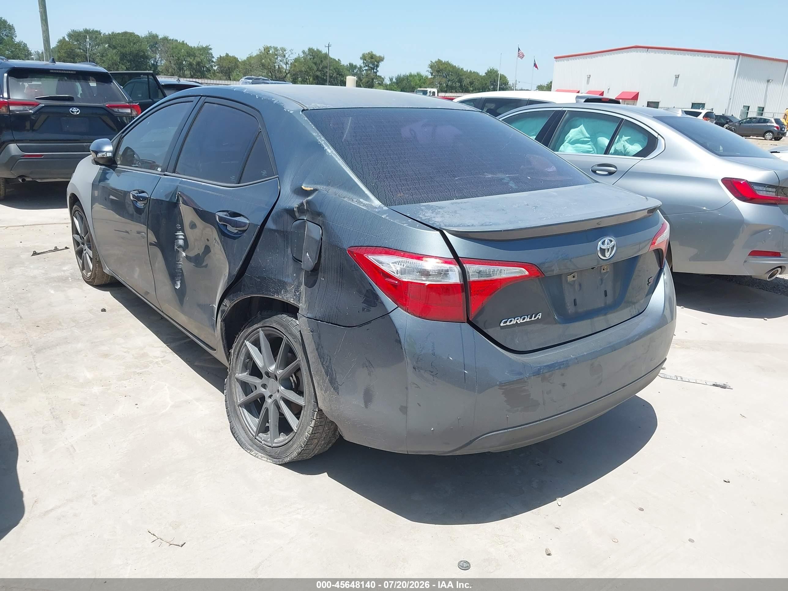 2015 Toyota Corolla S Plus Dark Blue vin: 5YFBURHE2FP248802