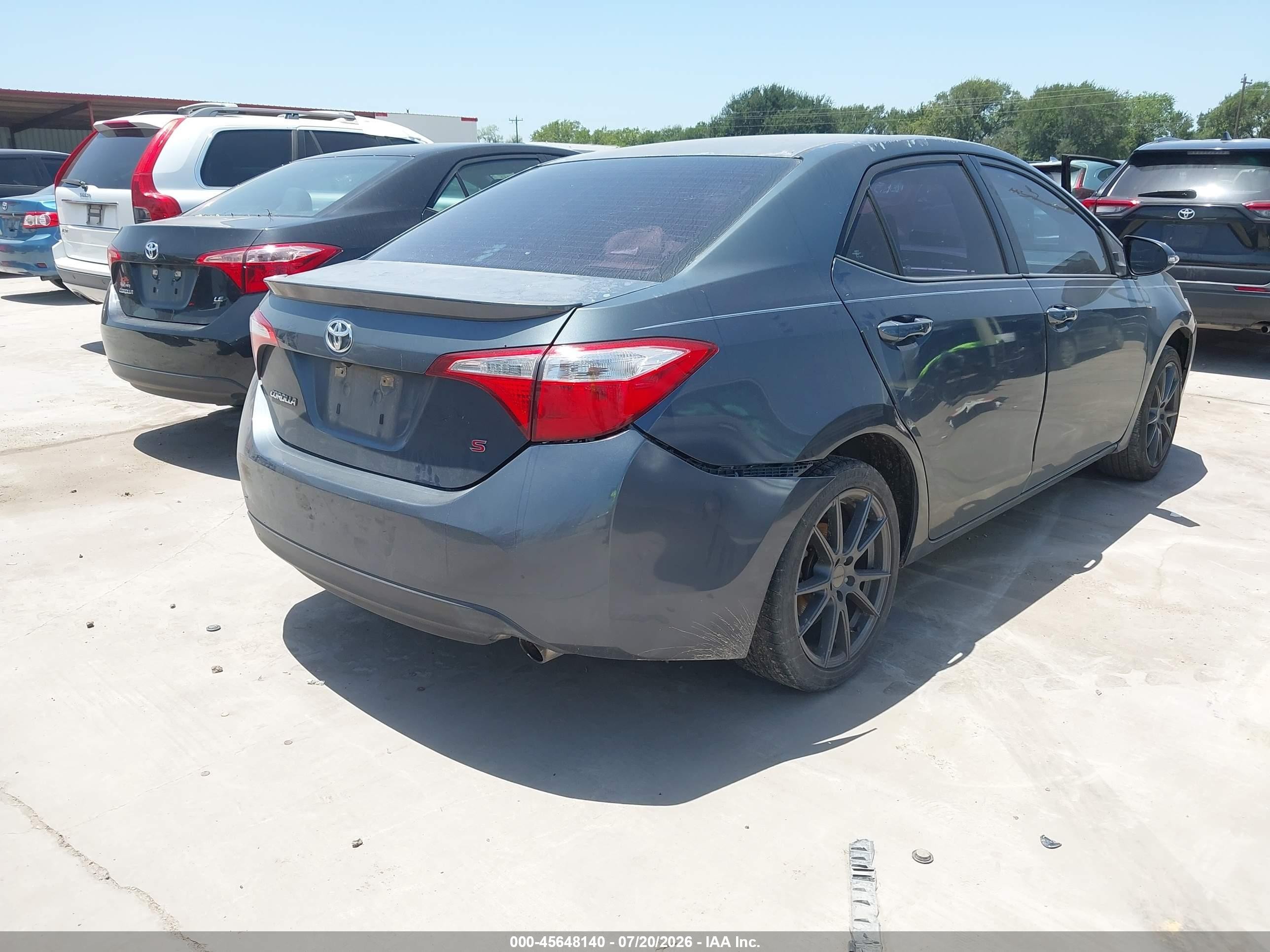 2015 Toyota Corolla S Plus Dark Blue vin: 5YFBURHE2FP248802