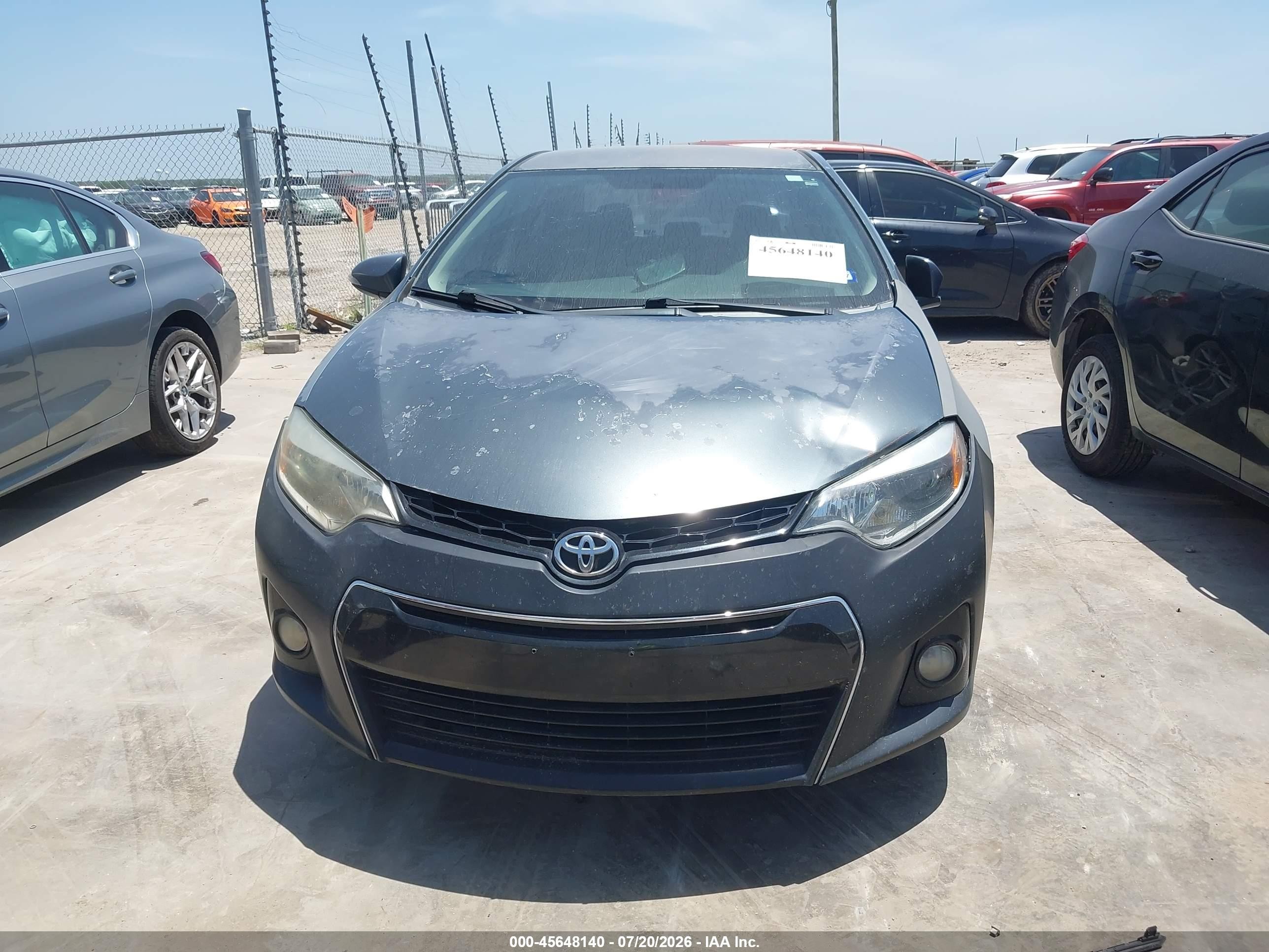 2015 Toyota Corolla S Plus Dark Blue vin: 5YFBURHE2FP248802