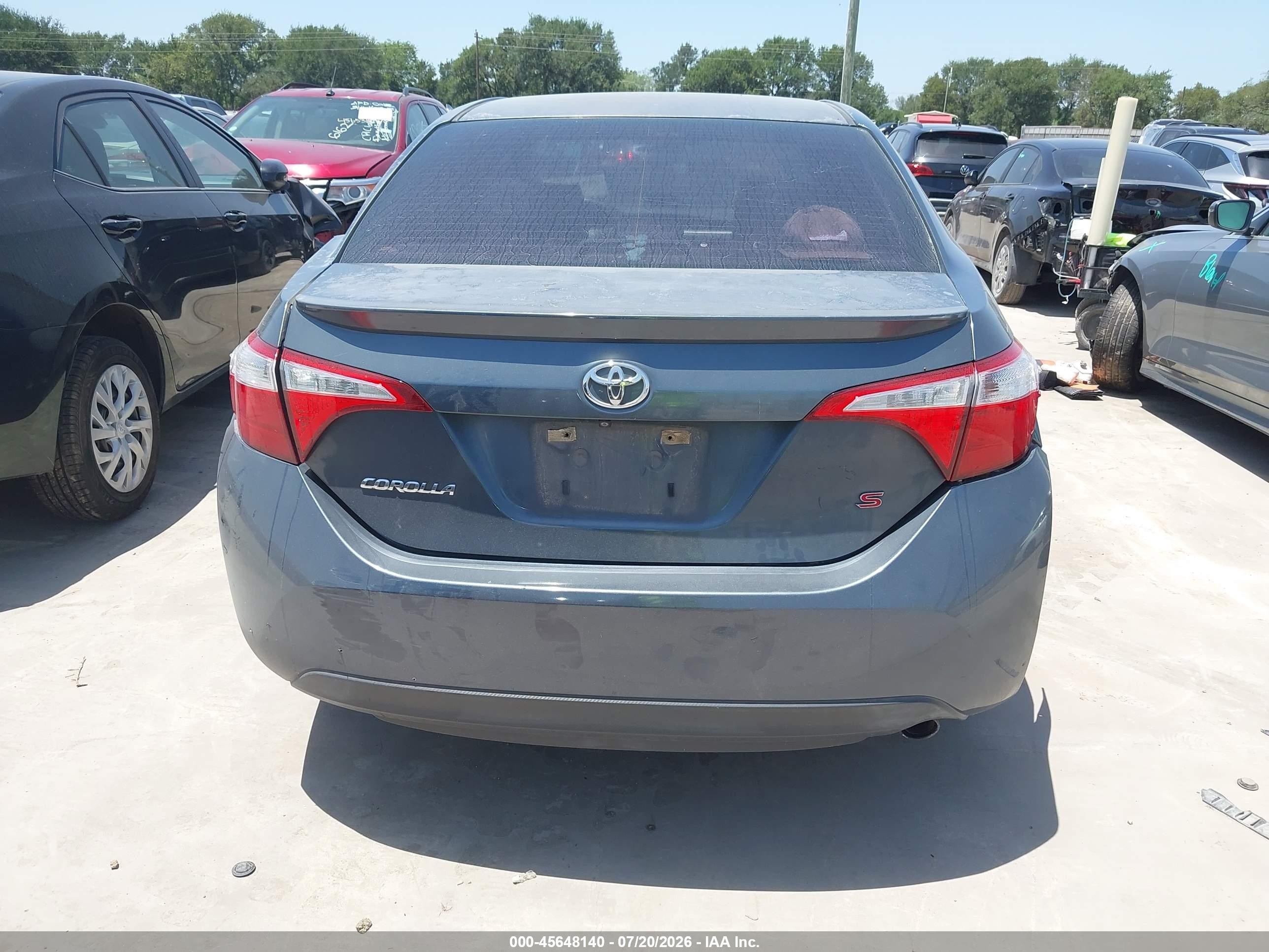 2015 Toyota Corolla S Plus Dark Blue vin: 5YFBURHE2FP248802