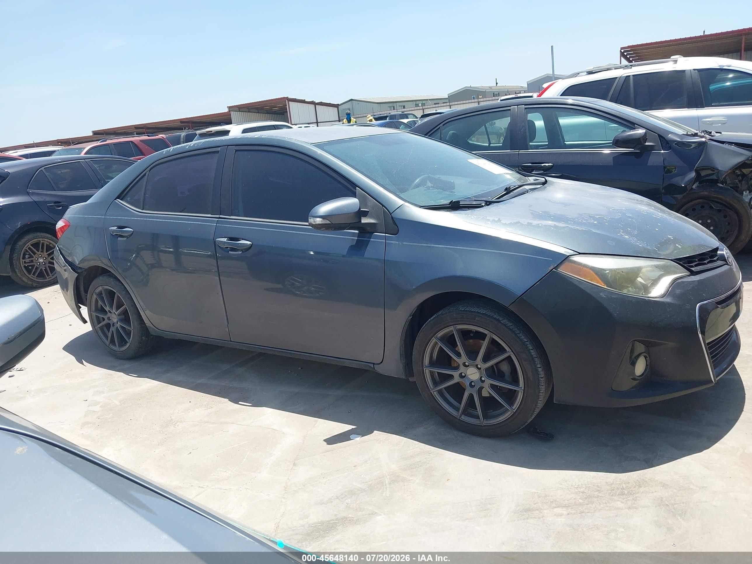 2015 Toyota Corolla S Plus Dark Blue vin: 5YFBURHE2FP248802