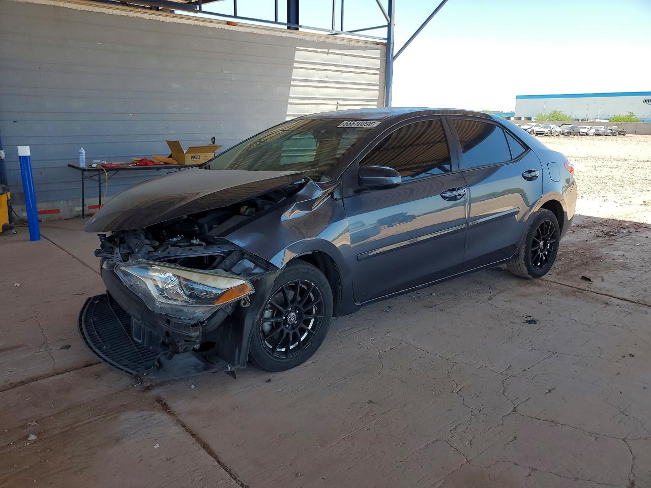 2015 Toyota Corolla Le Gray vin: 5YFBURHE2FP251456