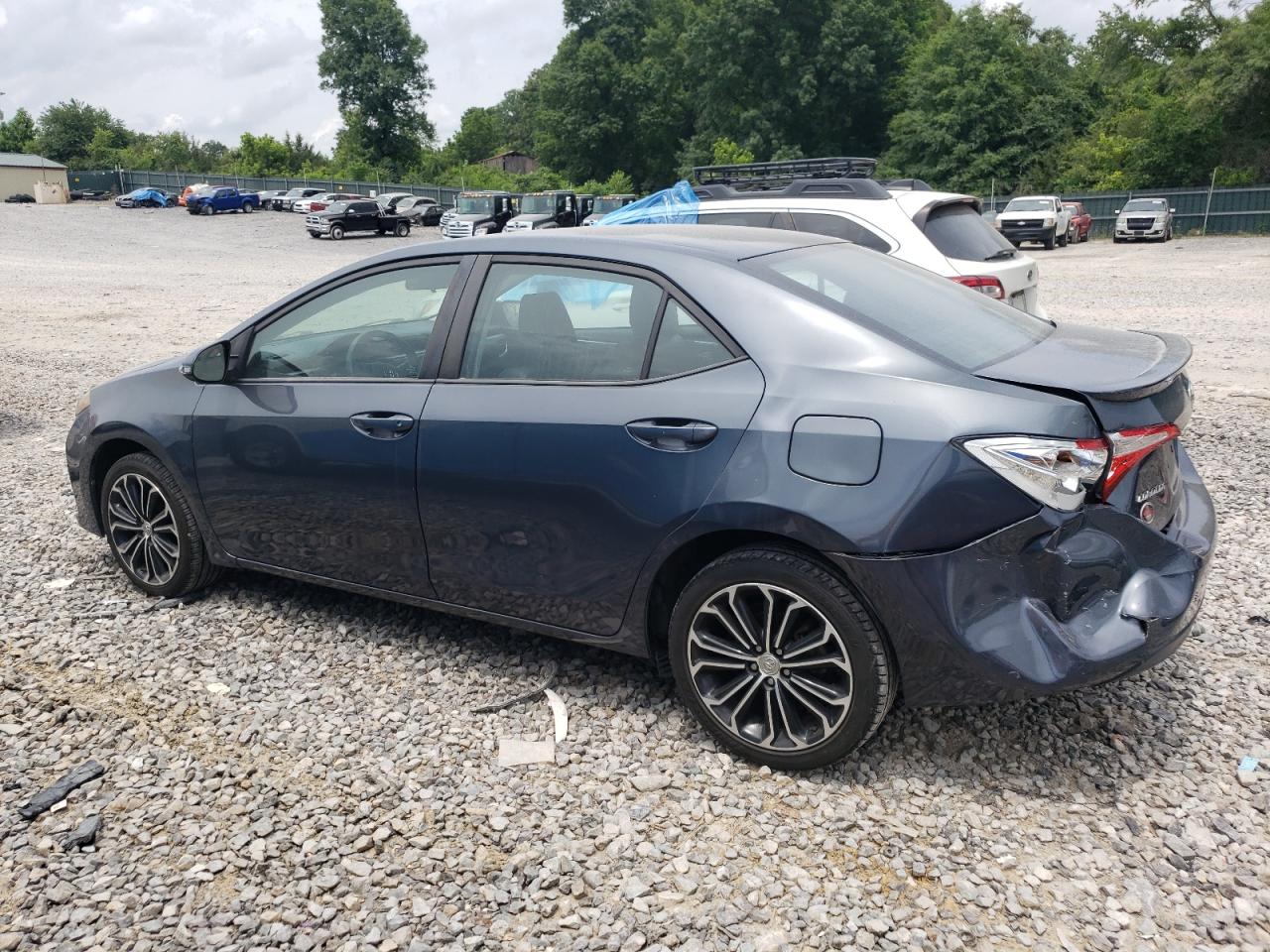 2015 Toyota Corolla L Gray vin: 5YFBURHE2FP254776