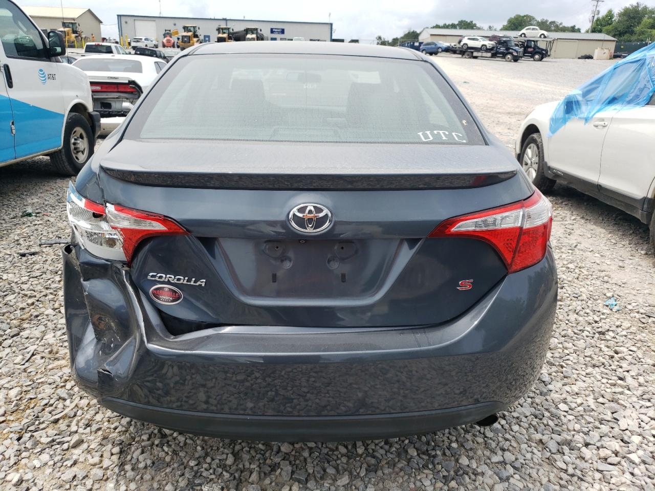 2015 Toyota Corolla L Gray vin: 5YFBURHE2FP254776