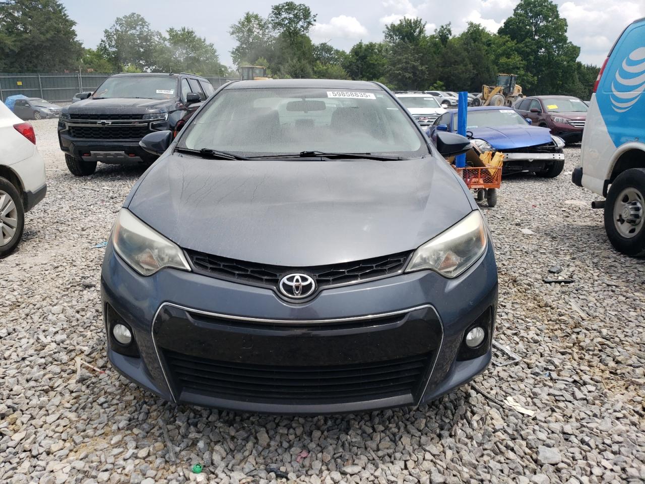 2015 Toyota Corolla L Gray vin: 5YFBURHE2FP254776
