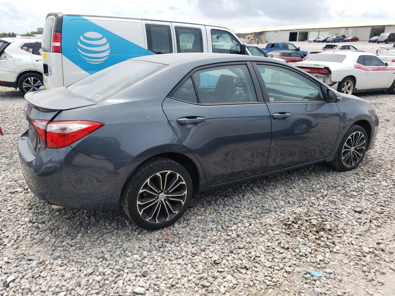 2015 Toyota Corolla L Gray vin: 5YFBURHE2FP254776