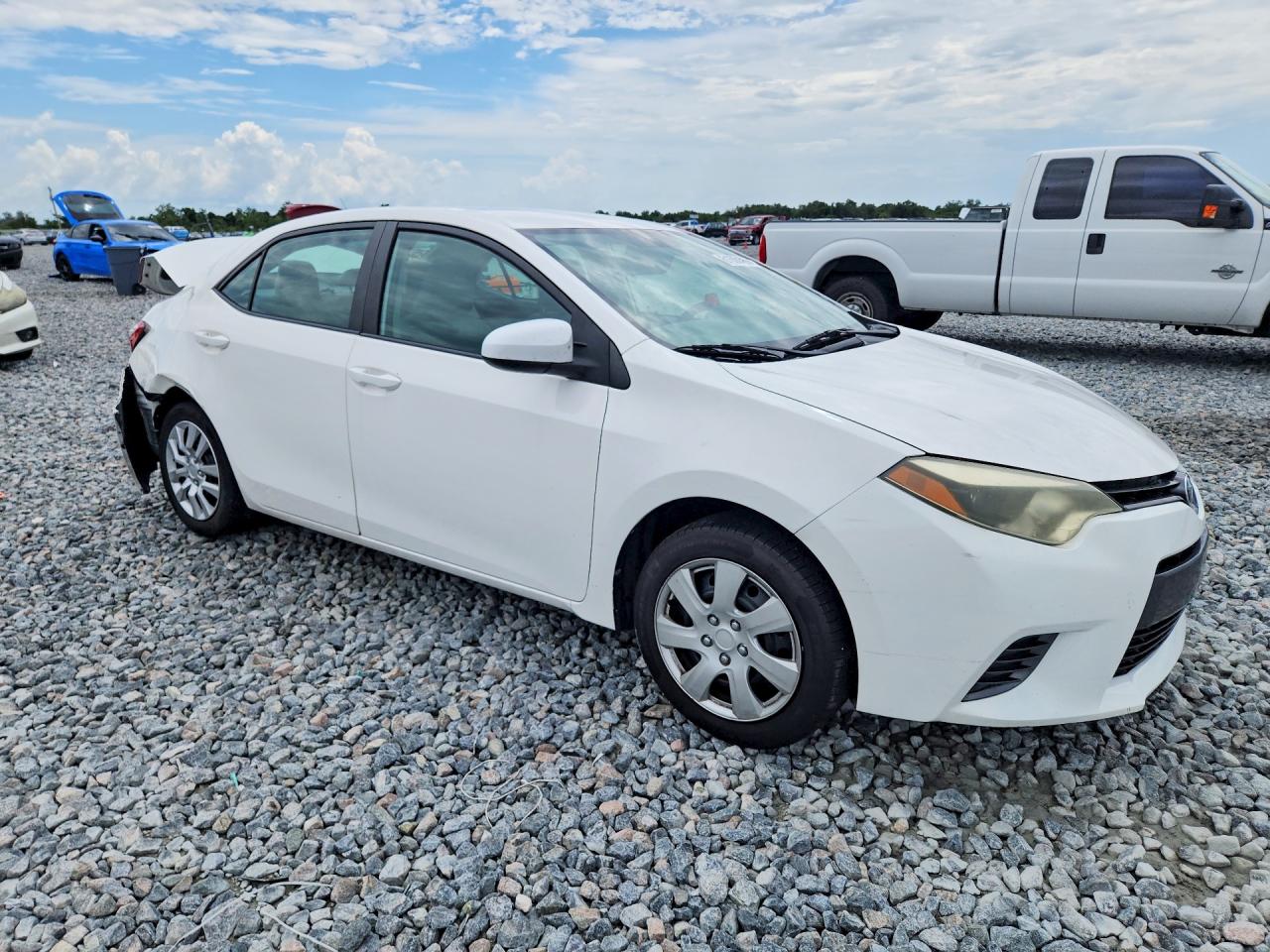 2015 Toyota Corolla Le Белый vin: 5YFBURHE2FP276664