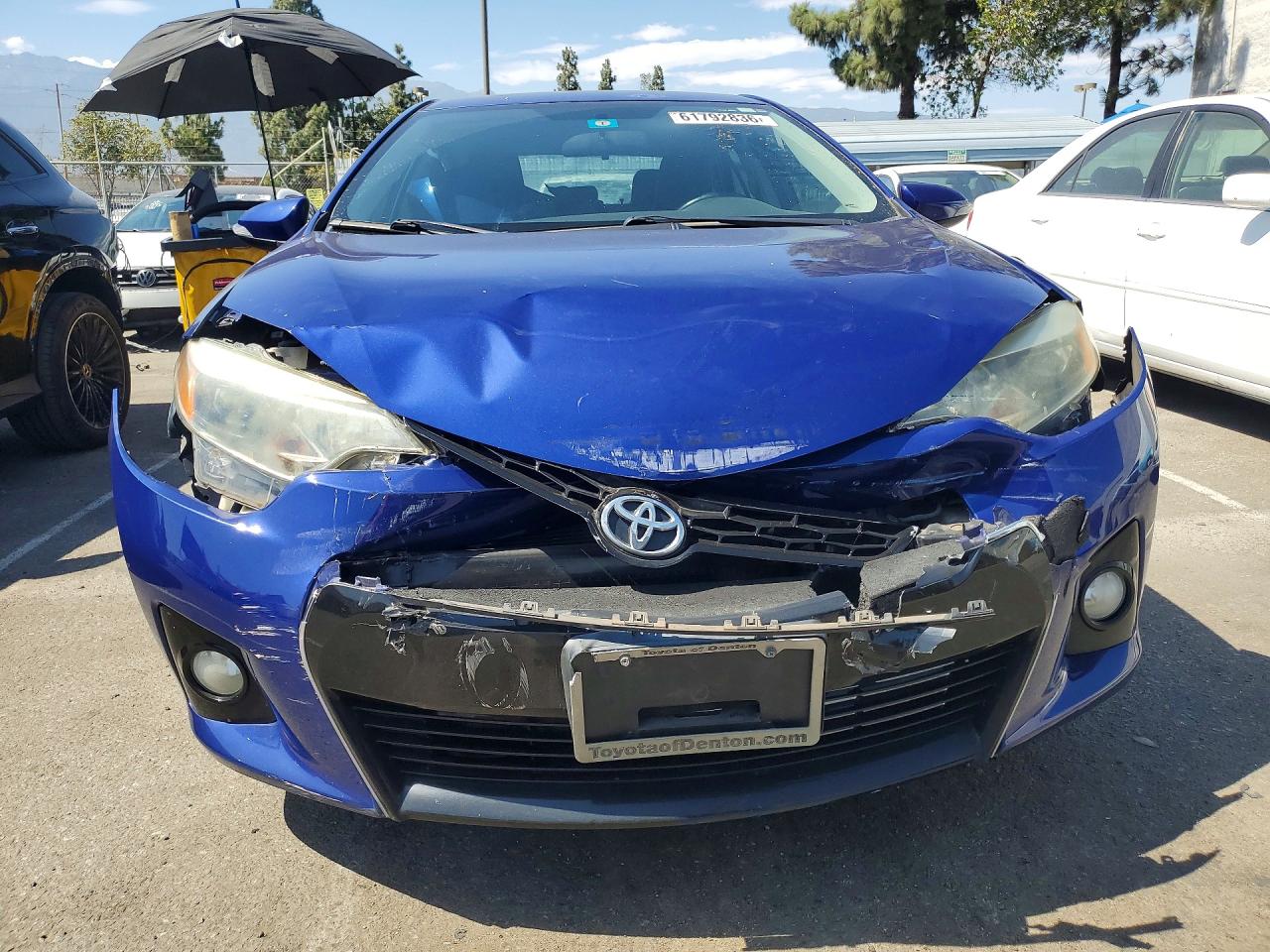 2015 Toyota Corolla S Plus Синий vin: 5YFBURHE2FP304608