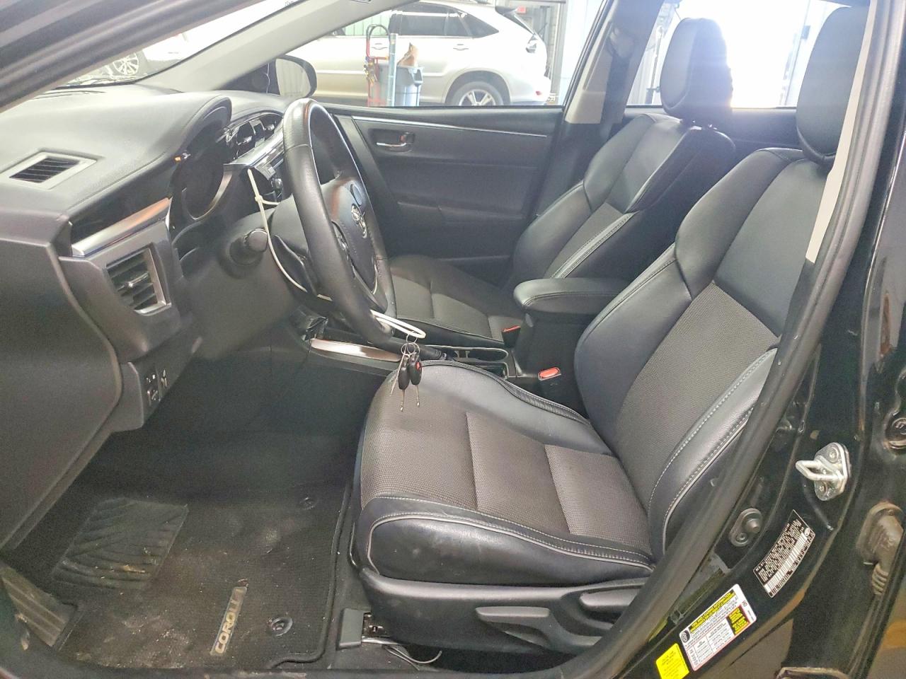 2015 Toyota Corolla S Plus Black vin: 5YFBURHE2FP332652