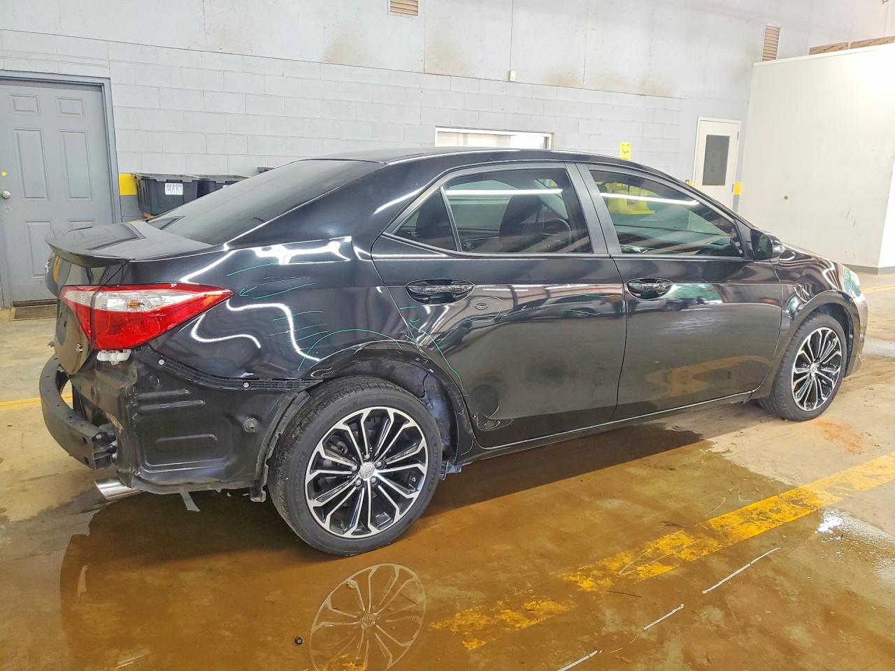 2015 Toyota Corolla S Plus Black vin: 5YFBURHE2FP332652
