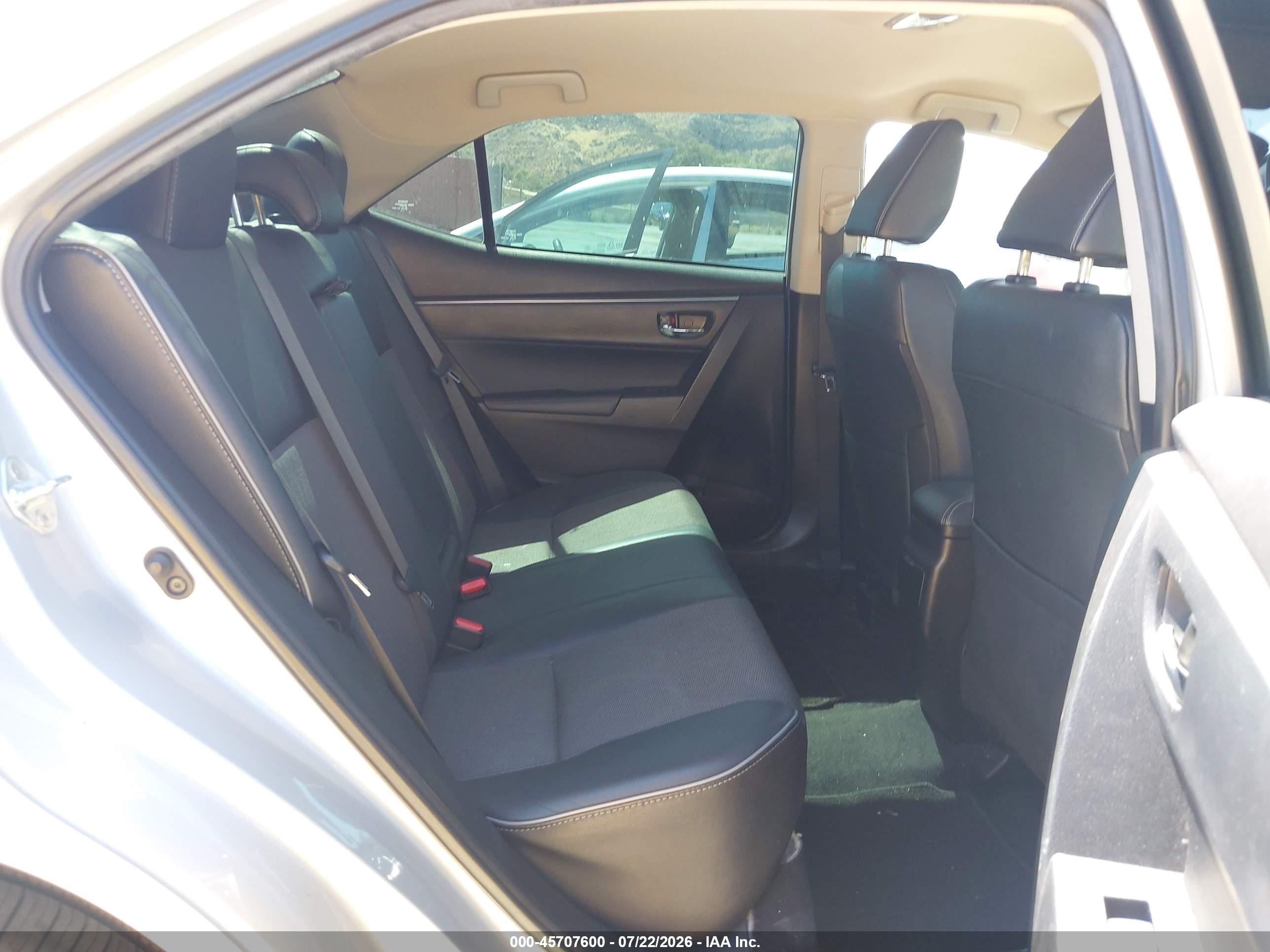 2015 Toyota Corolla S Plus Gray vin: 5YFBURHE2FP351878