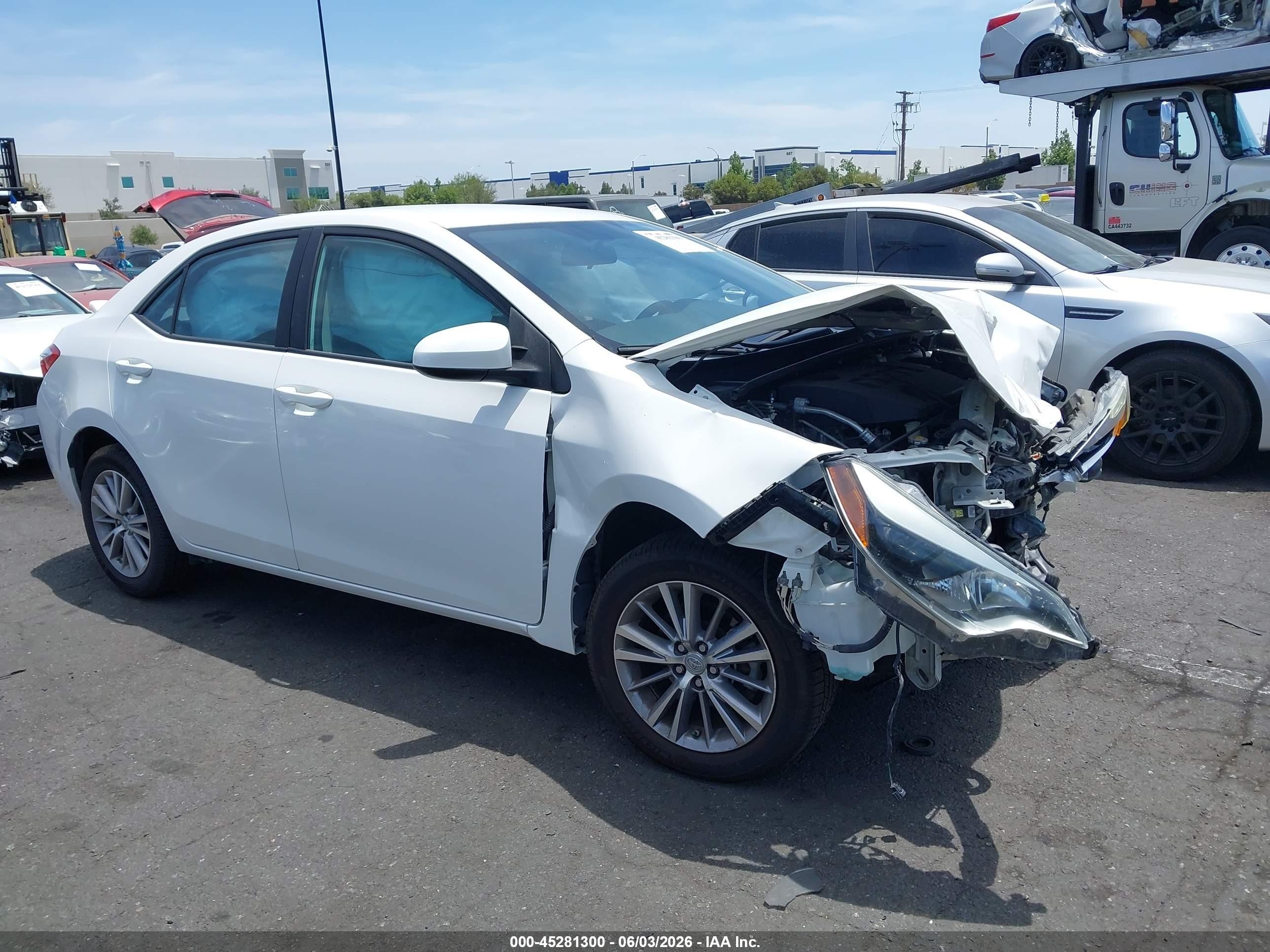 2015 Toyota Corolla Le Plus Белый vin: 5YFBURHE2FP357843