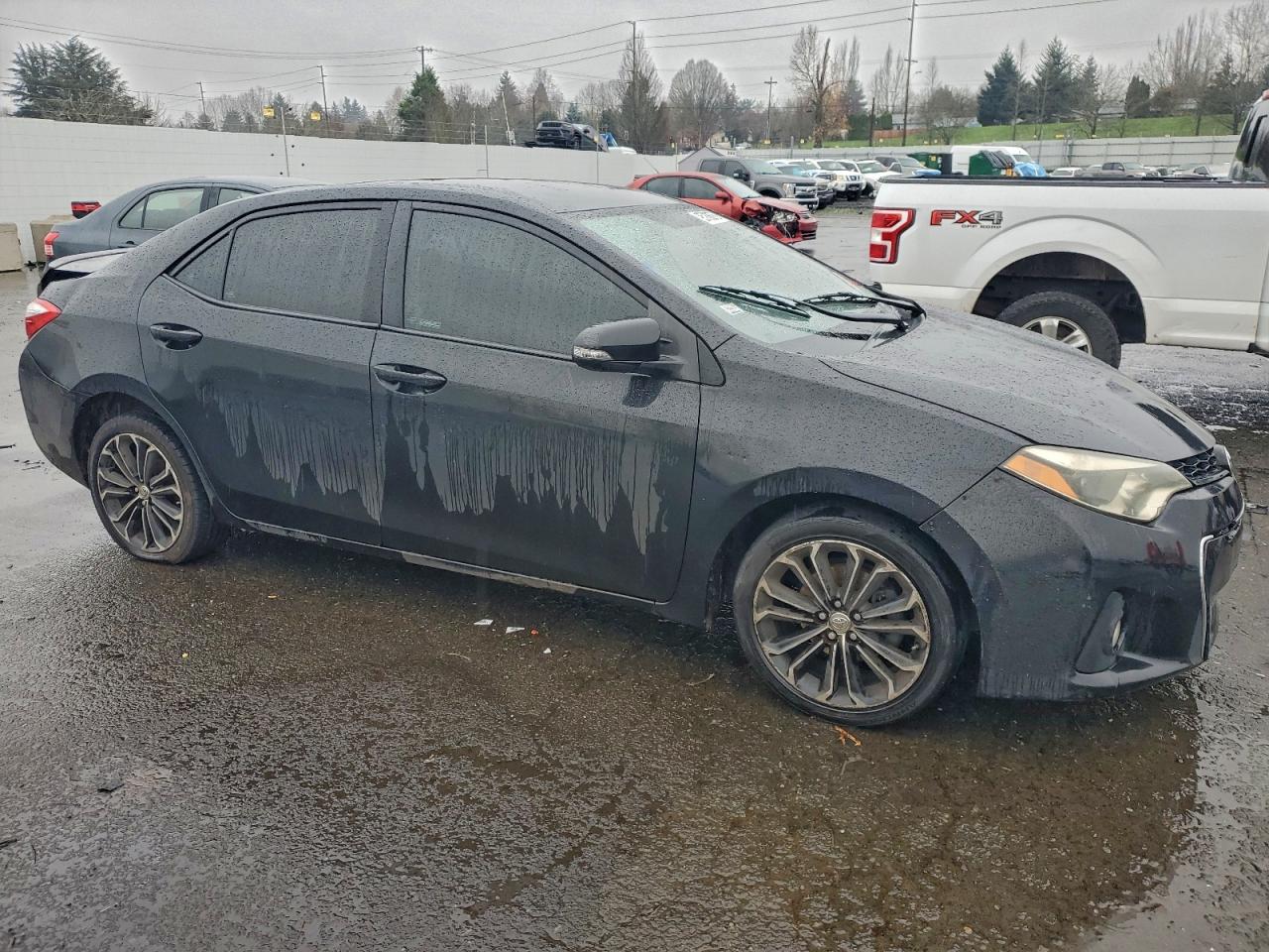 2015 Toyota Corolla L Black vin: 5YFBURHE2FP365571