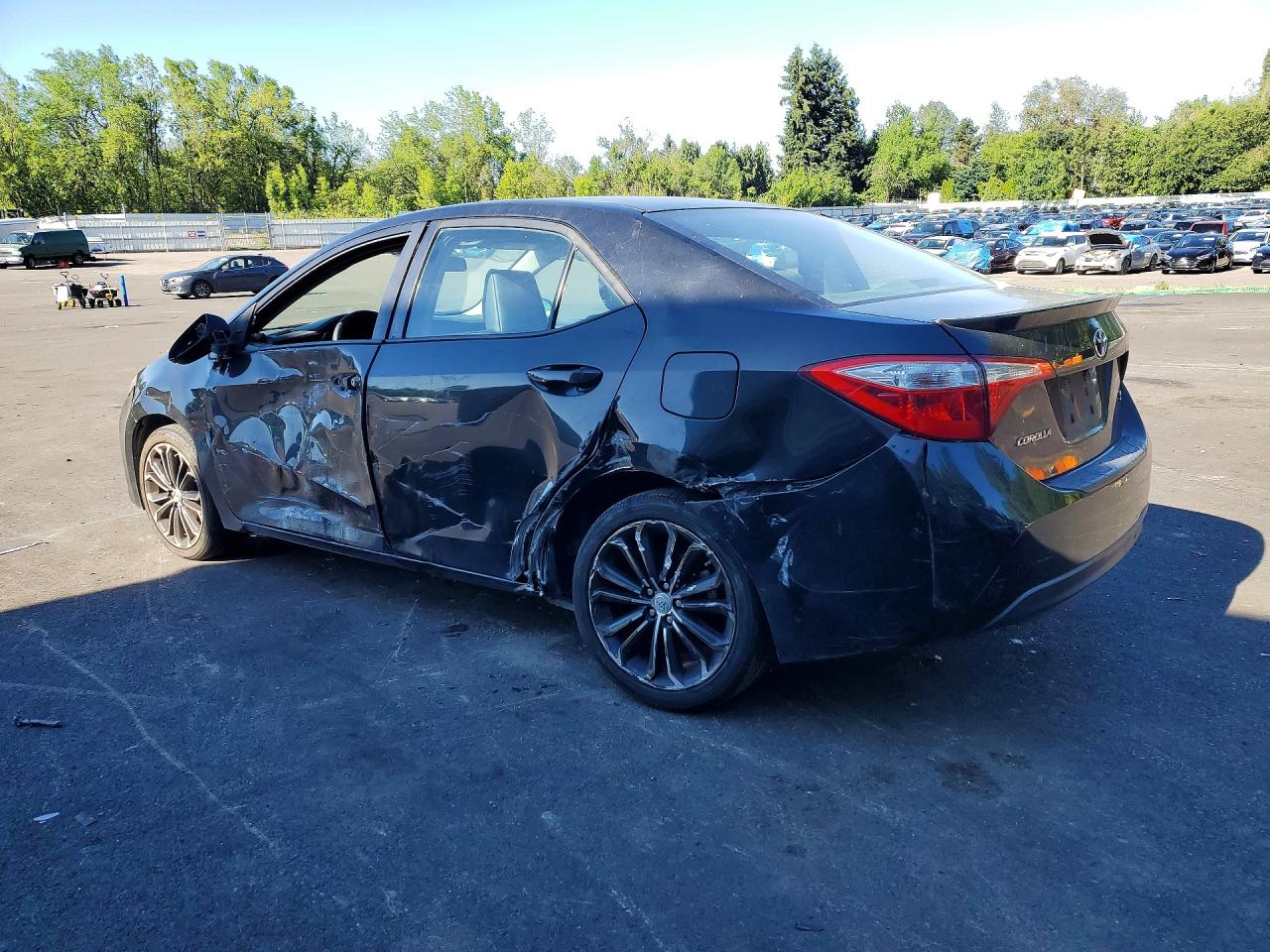 2016 Toyota Corolla S Plus Black vin: 5YFBURHE2GP404581