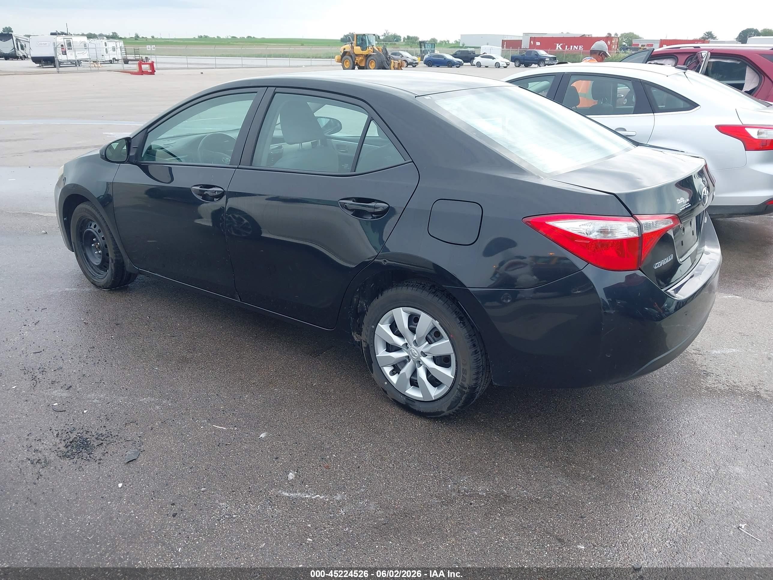 2016 Toyota Corolla Le Black vin: 5YFBURHE2GP500761