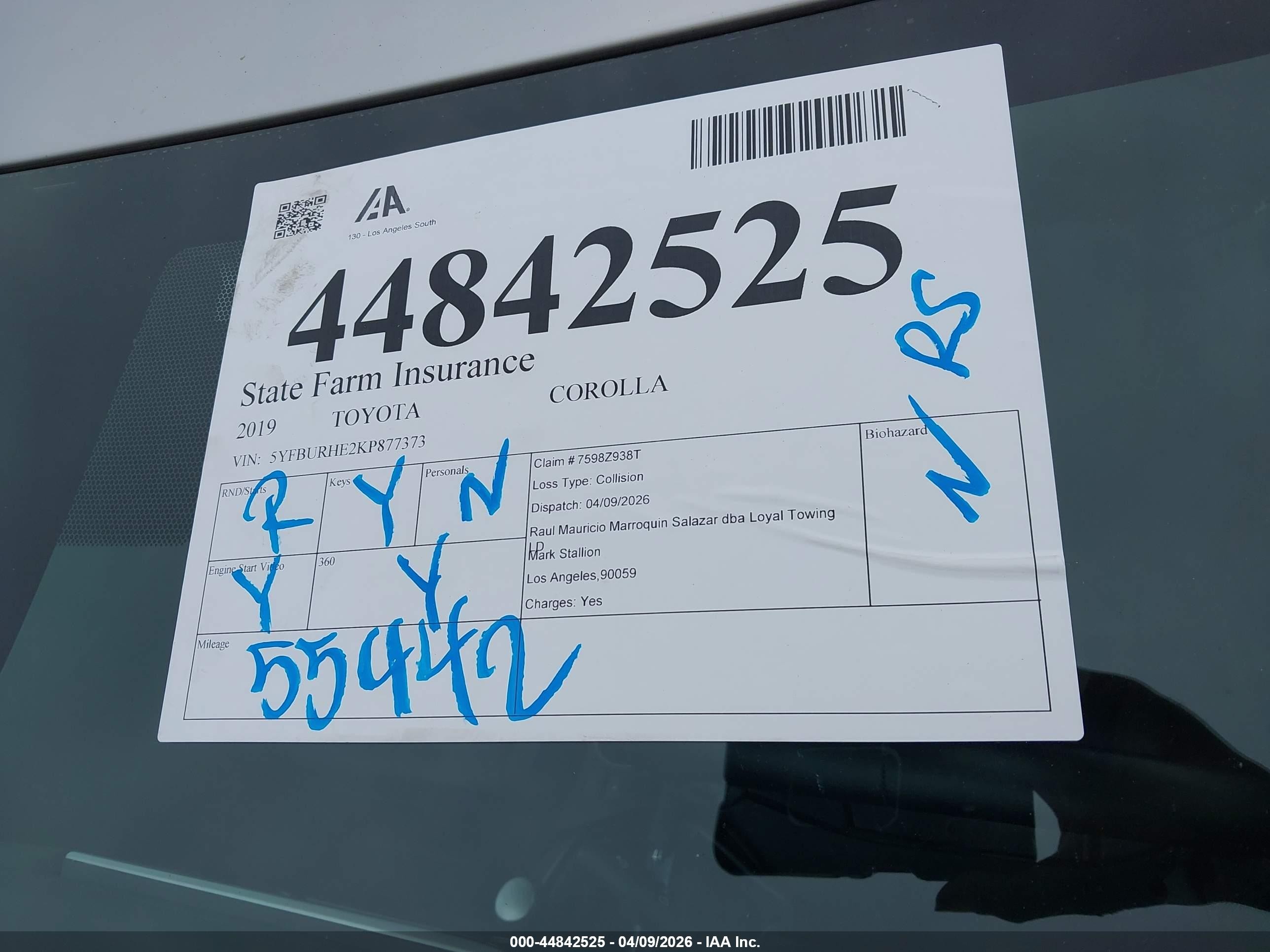 2019 Toyota Corolla Xse Серебряный vin: 5YFBURHE2KP877373