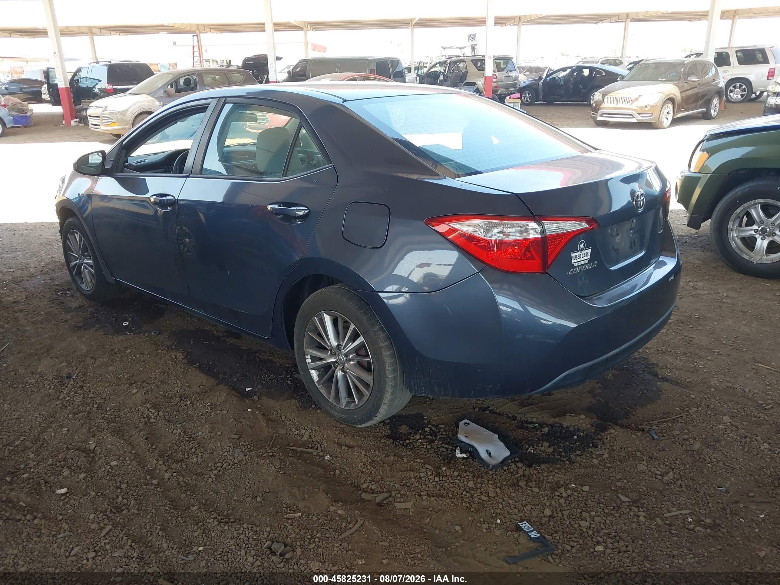 2014 Toyota Corolla Le Plus Gray vin: 5YFBURHE3EP011511