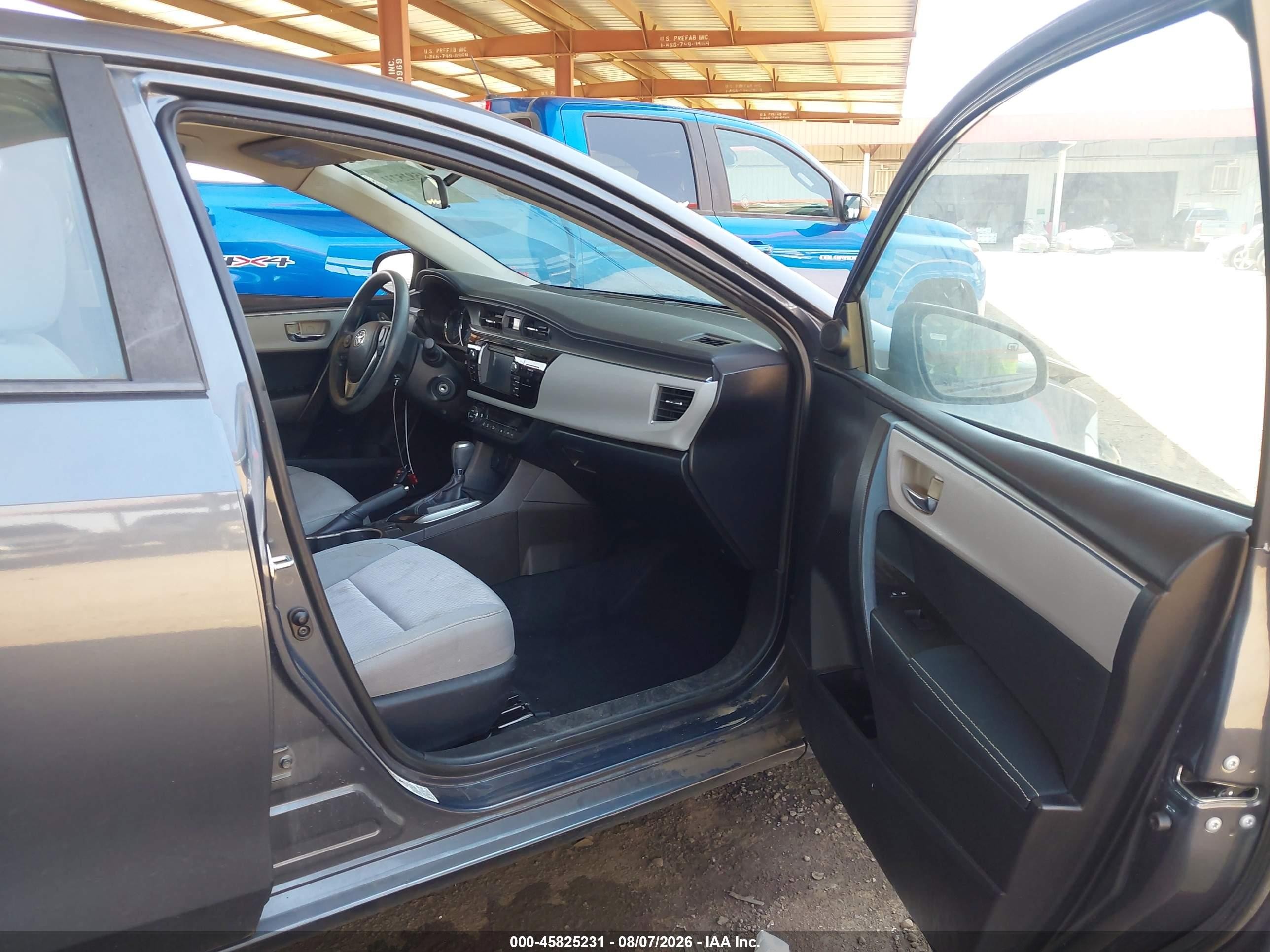 2014 Toyota Corolla Le Plus Gray vin: 5YFBURHE3EP011511