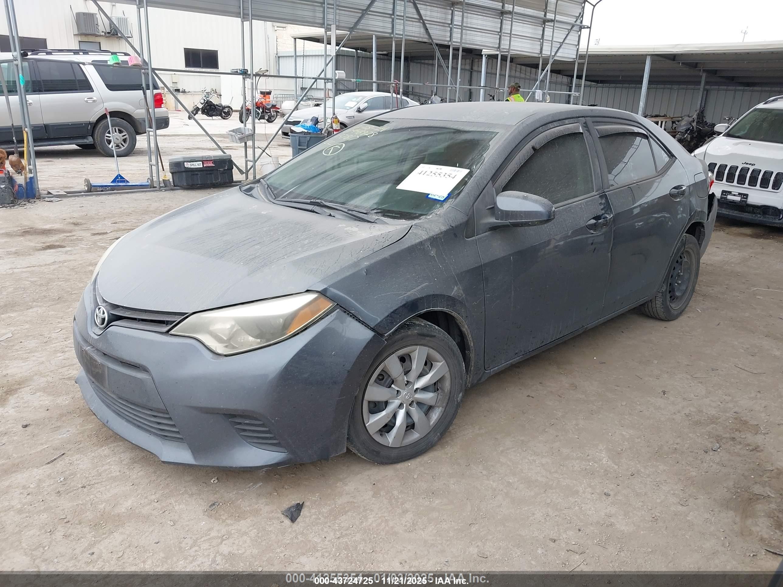 2014 Toyota Corolla Le Blue vin: 5YFBURHE3EP037817