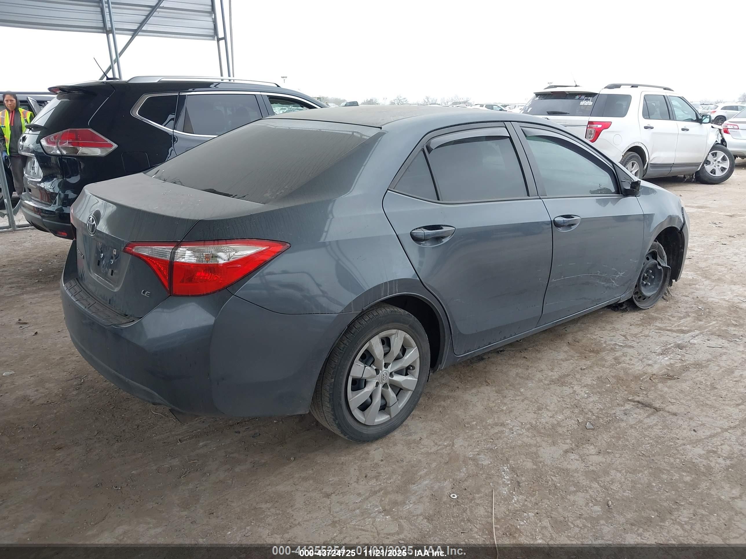 2014 Toyota Corolla Le Blue vin: 5YFBURHE3EP037817