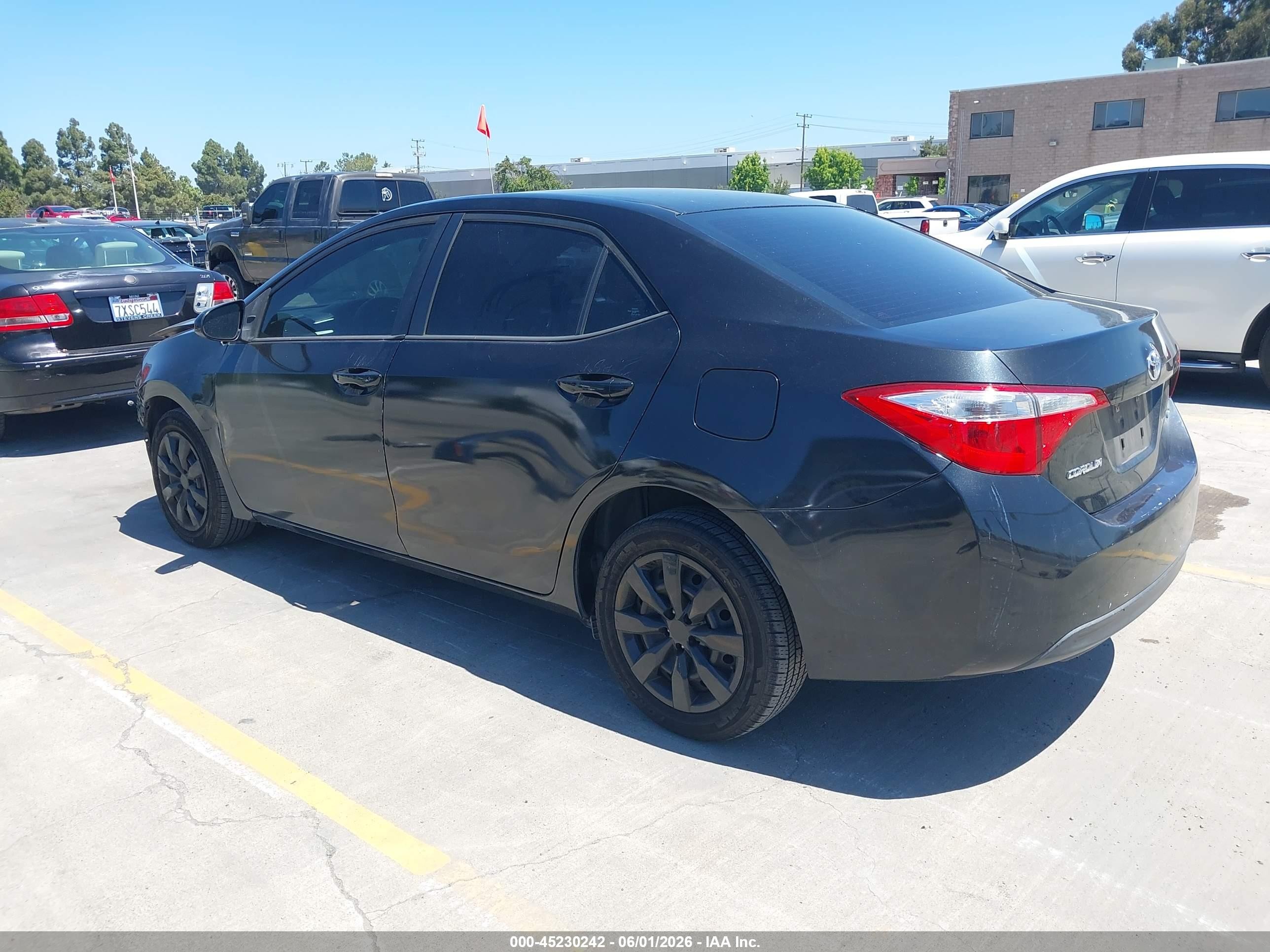 2014 Toyota Corolla Le Black vin: 5YFBURHE3EP057212