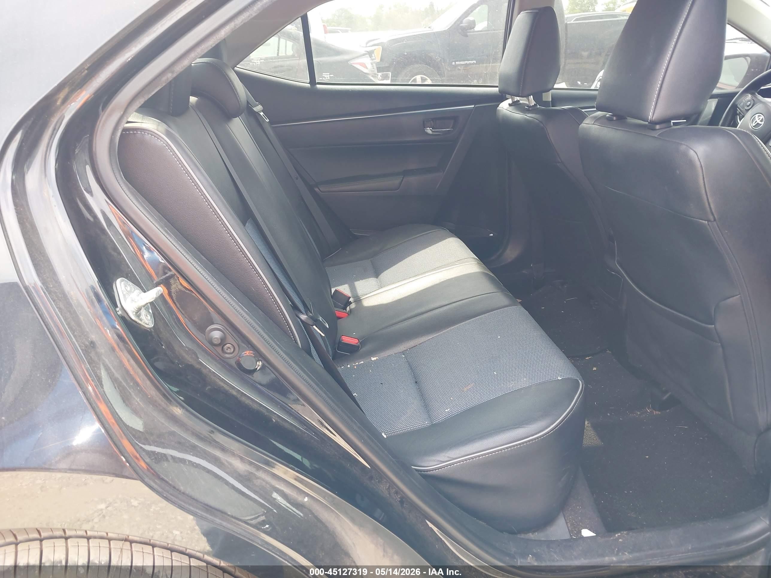 2014 Toyota Corolla S Plus Black vin: 5YFBURHE3EP071529