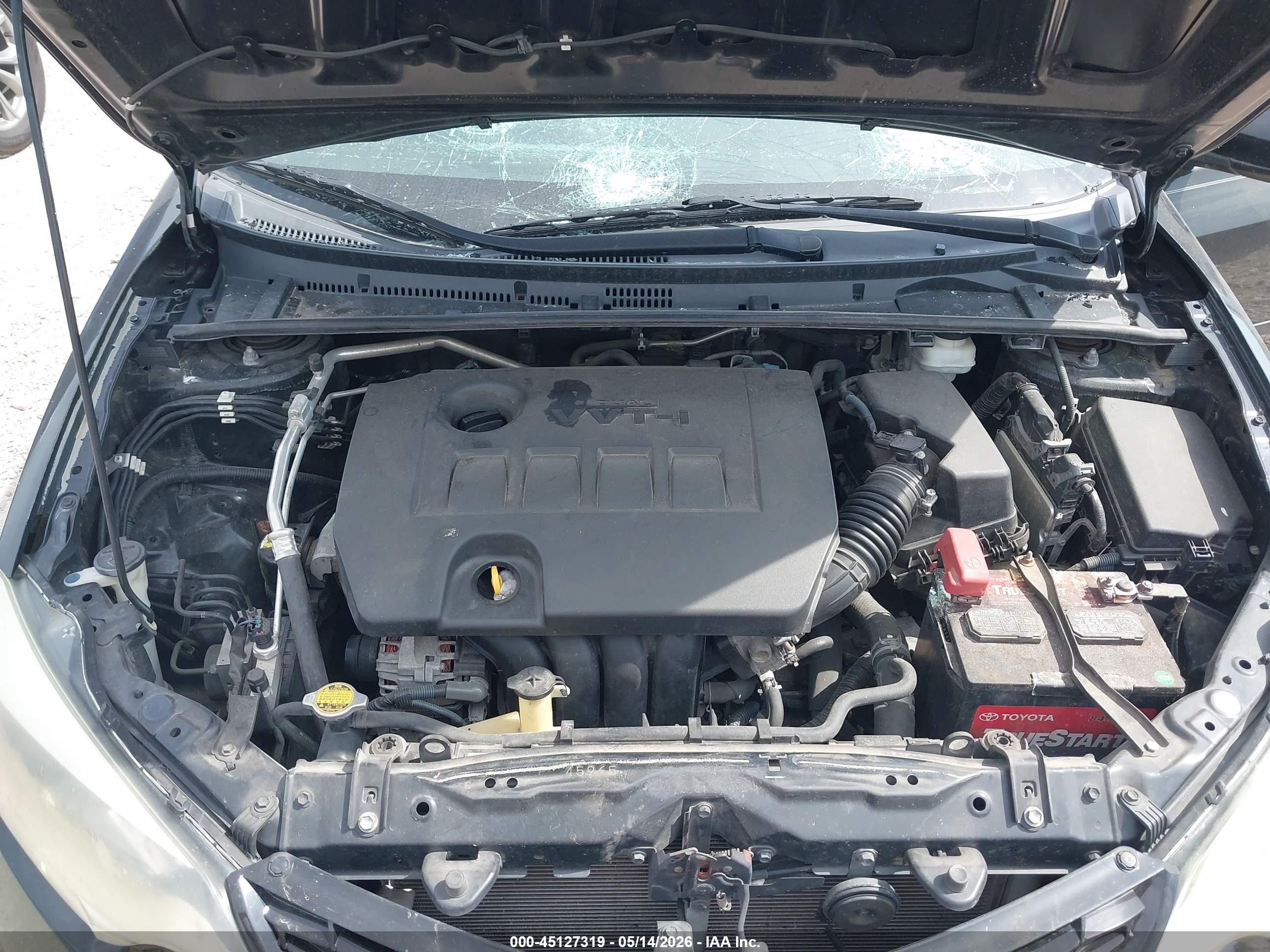 2014 Toyota Corolla S Plus Black vin: 5YFBURHE3EP071529