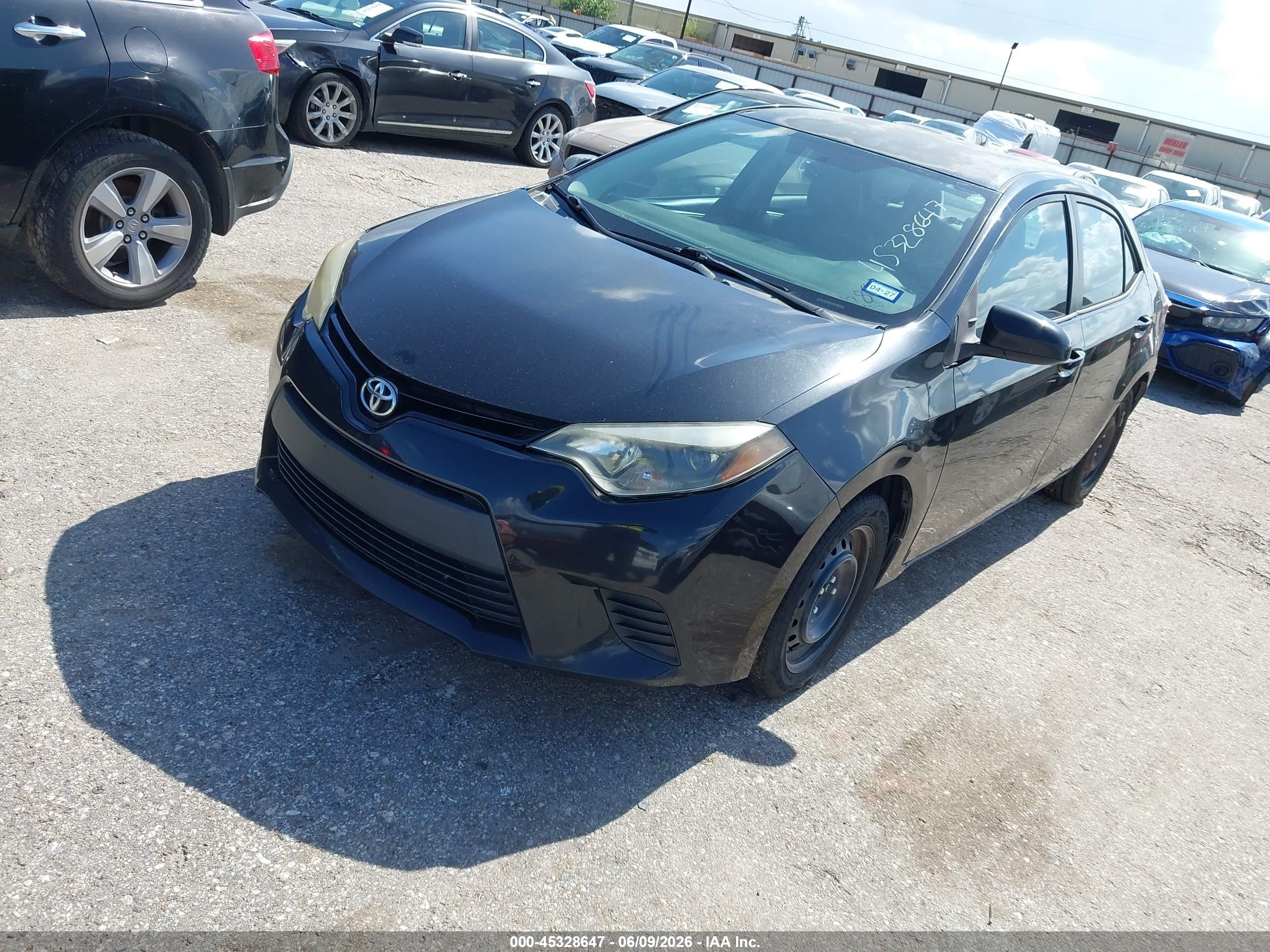 2014 Toyota Corolla Le Black vin: 5YFBURHE3EP079579