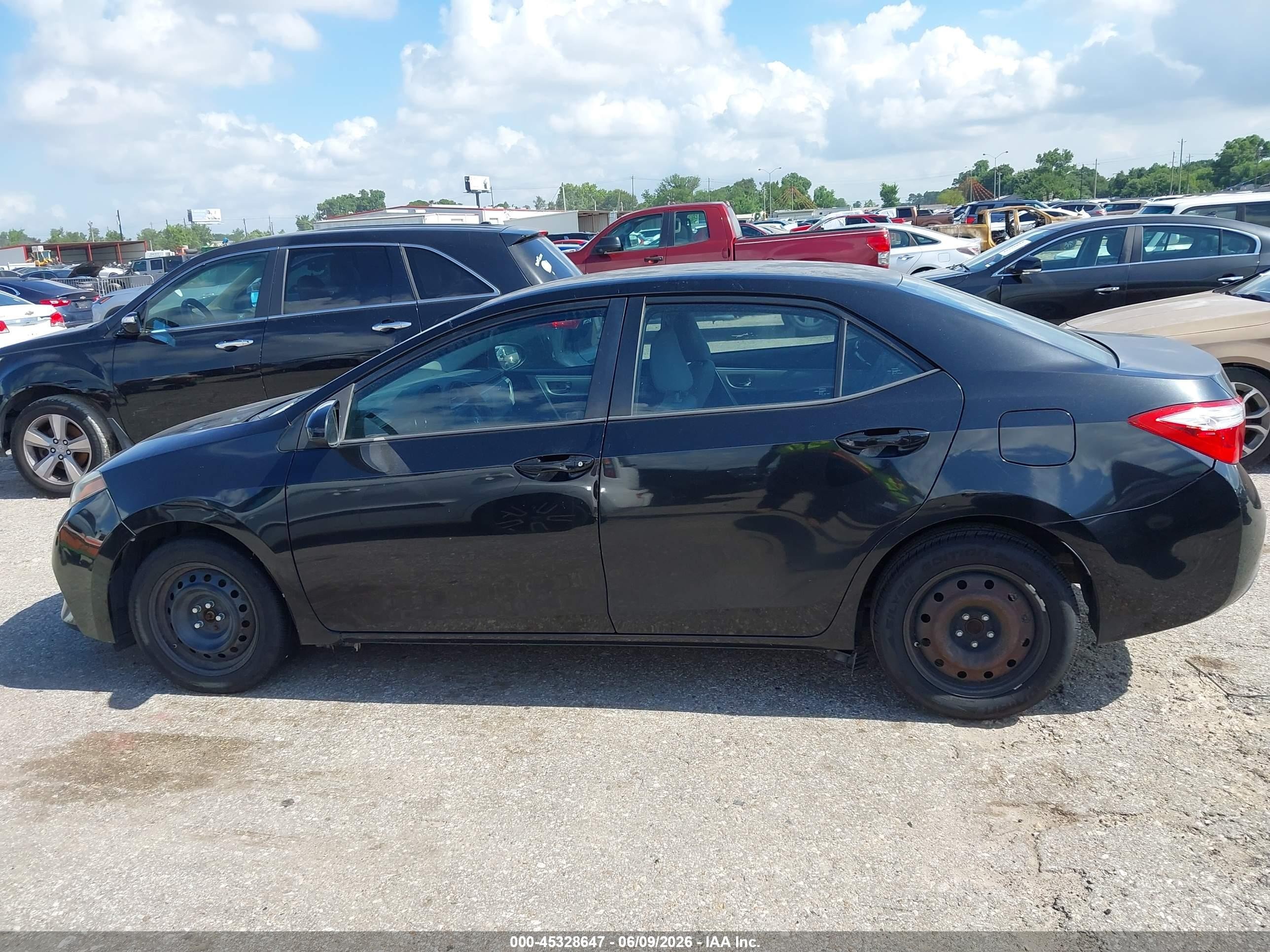 2014 Toyota Corolla Le Black vin: 5YFBURHE3EP079579