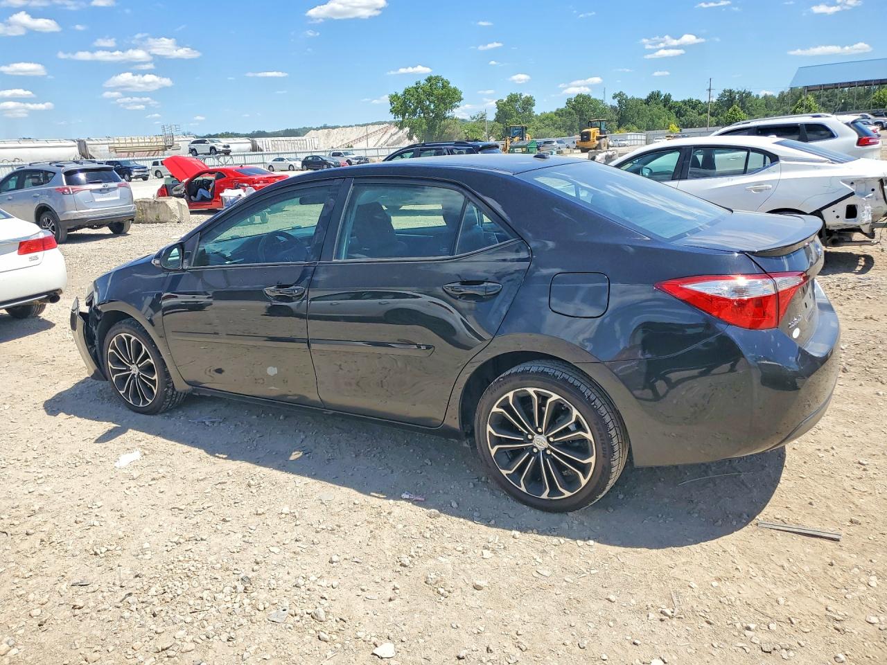 2014 Toyota Corolla S Plus Black vin: 5YFBURHE3EP102133