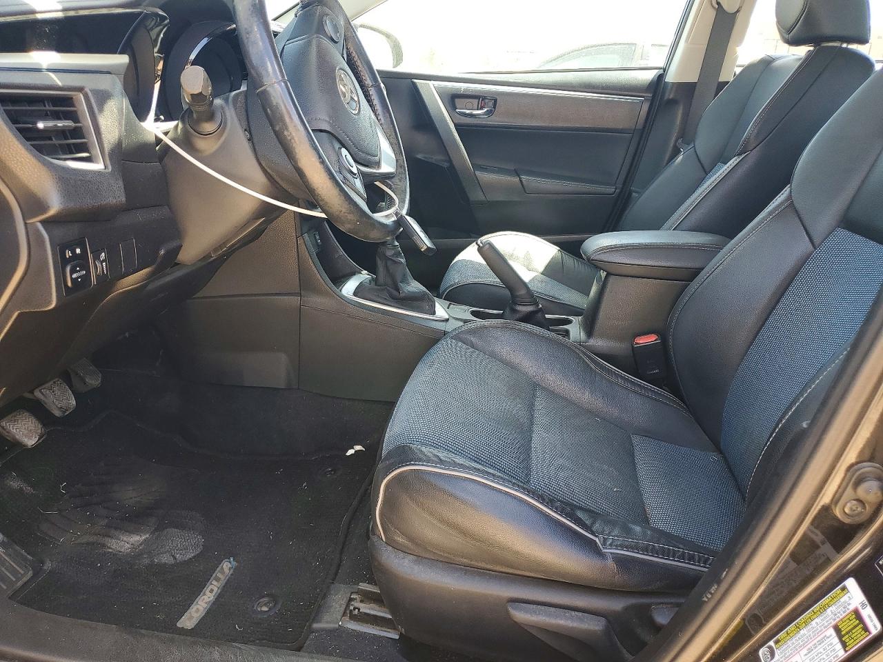 2014 Toyota Corolla S Plus Black vin: 5YFBURHE3EP102133