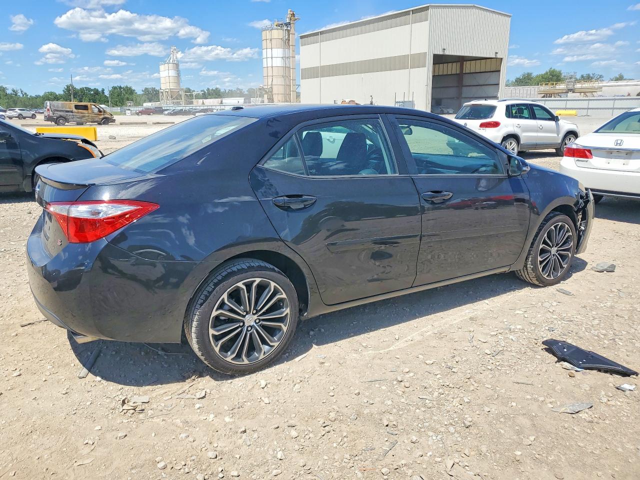 2014 Toyota Corolla S Plus Black vin: 5YFBURHE3EP102133