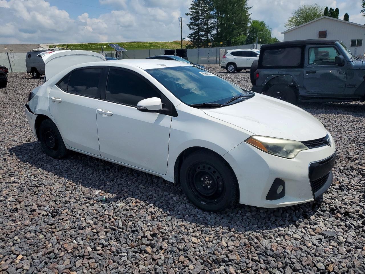 2014 Toyota Corolla S Plus White vin: 5YFBURHE3EP103654