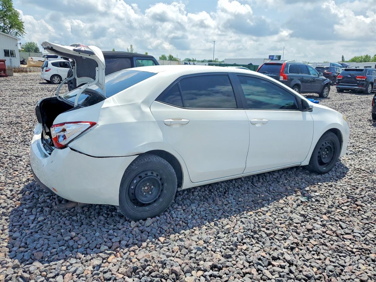 2014 Toyota Corolla S Plus White vin: 5YFBURHE3EP103654