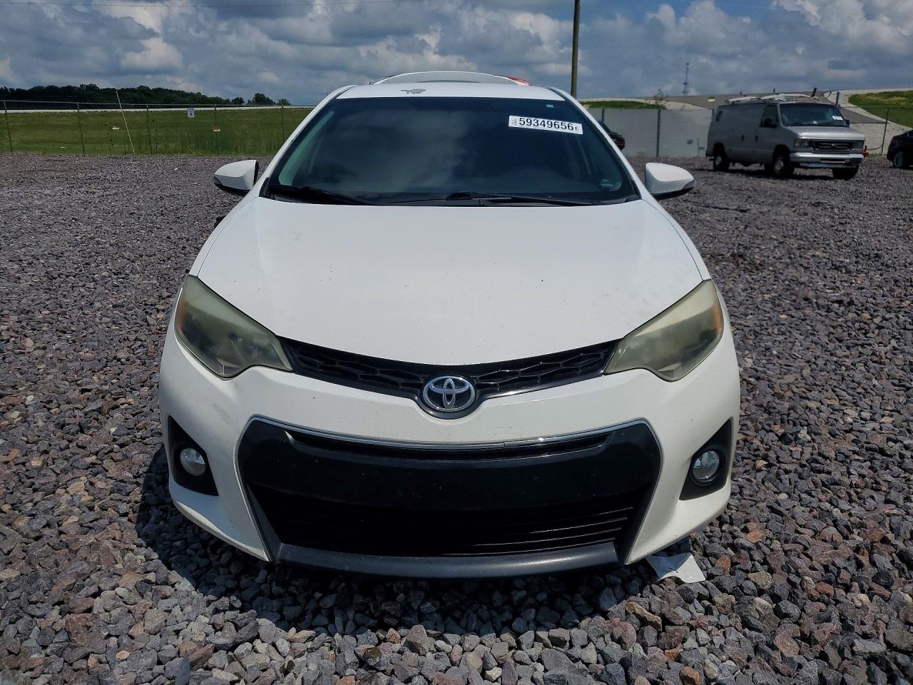 2014 Toyota Corolla S Plus White vin: 5YFBURHE3EP103654