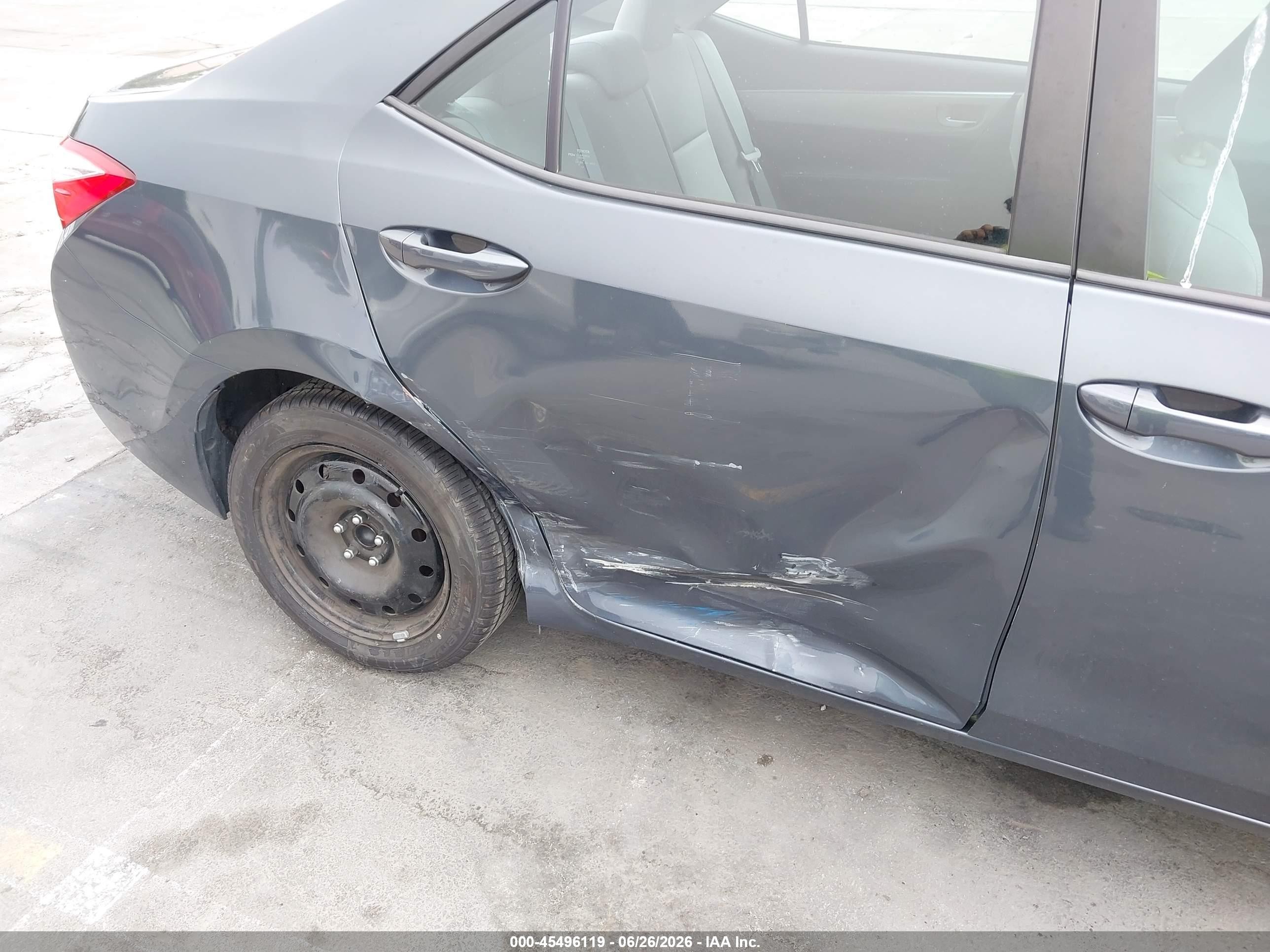 2014 Toyota Corolla Le Gray vin: 5YFBURHE3EP110507