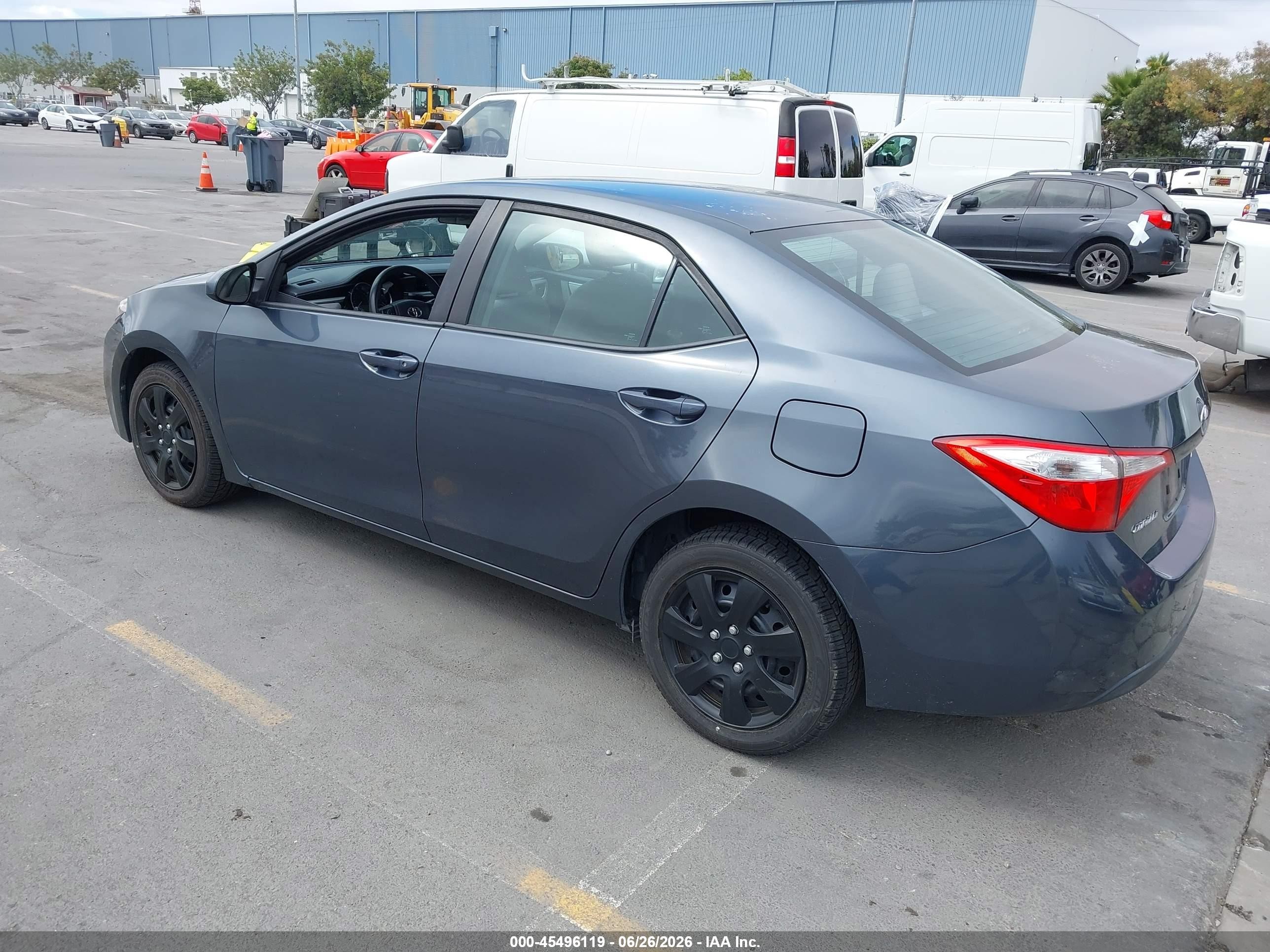 2014 Toyota Corolla Le Gray vin: 5YFBURHE3EP110507