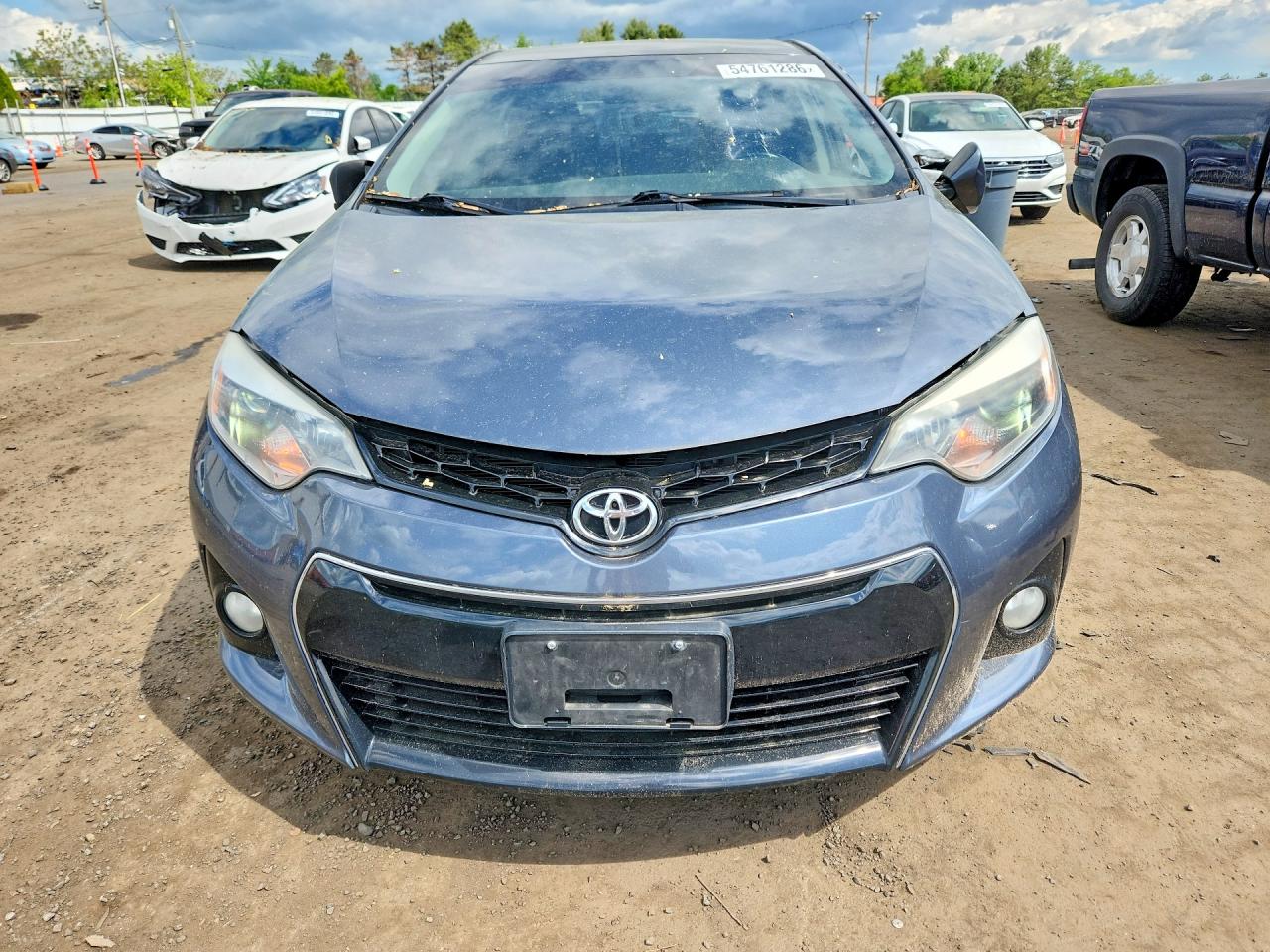 2014 Toyota Corolla S Plus Синий vin: 5YFBURHE3EP119773