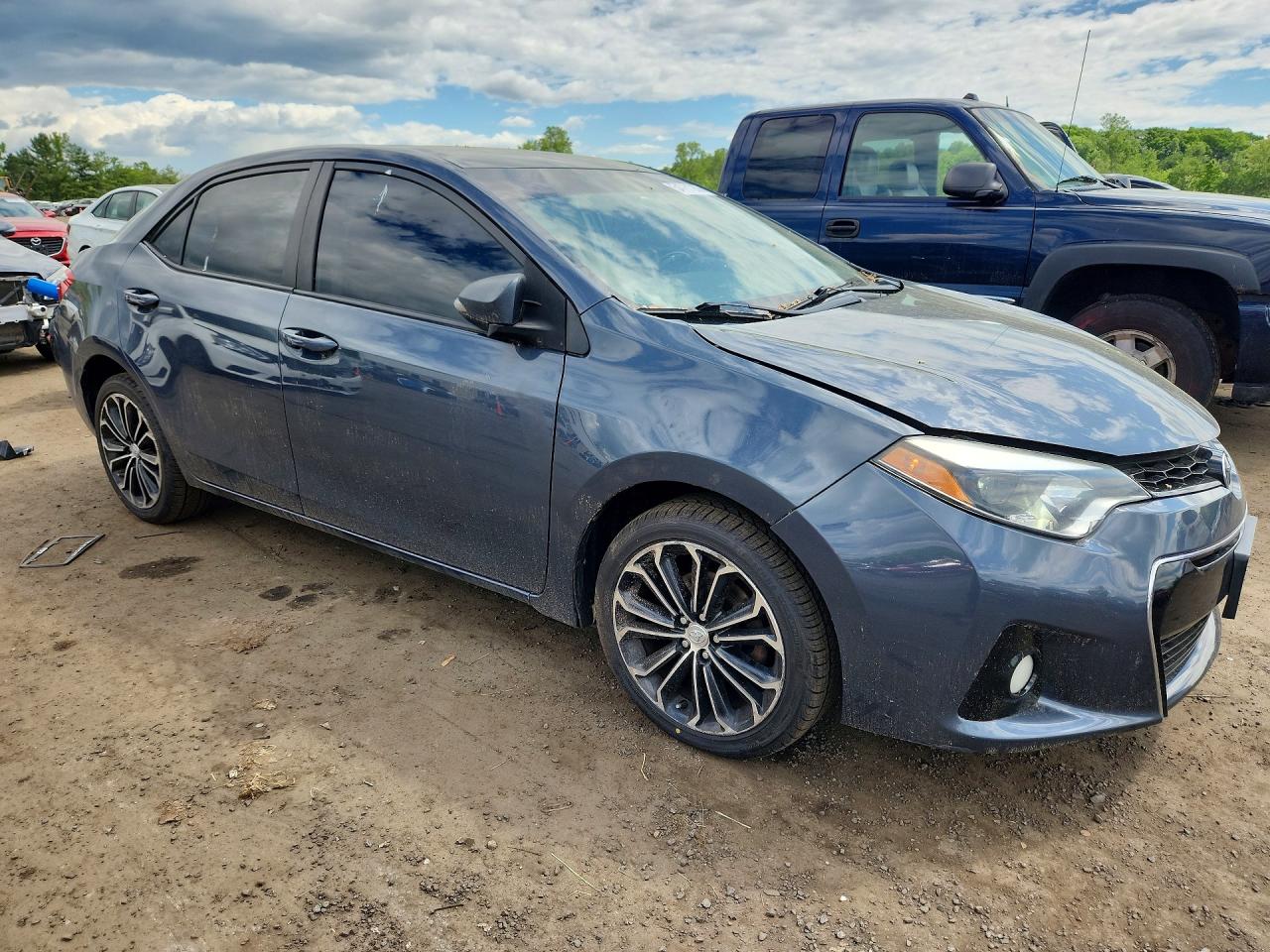 2014 Toyota Corolla S Plus Синий vin: 5YFBURHE3EP119773