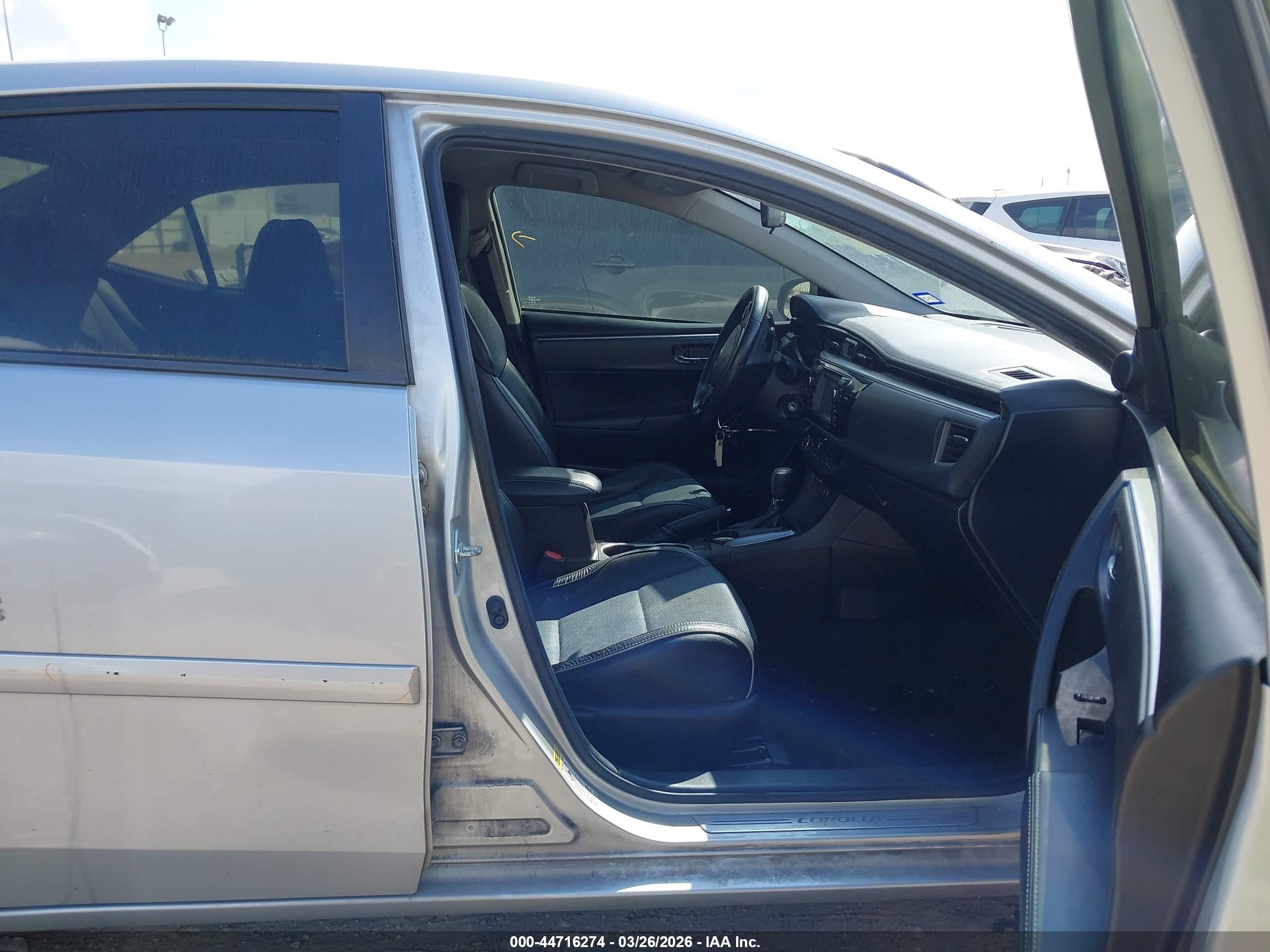 2014 Toyota Corolla S Plus Gray vin: 5YFBURHE3EP147721