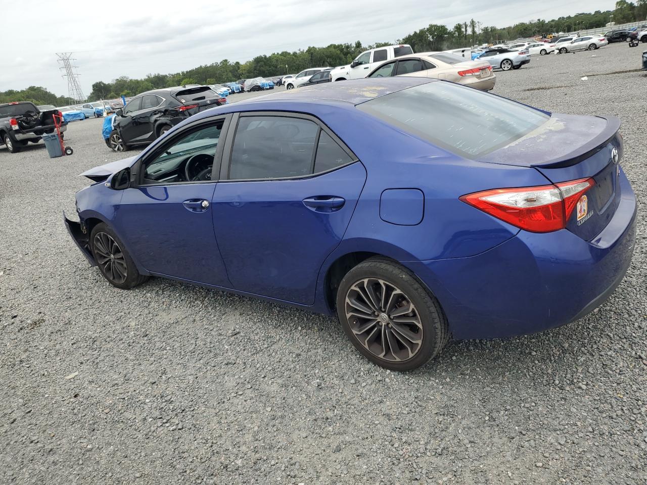 2015 Toyota Corolla S Plus Blue vin: 5YFBURHE3FP221950