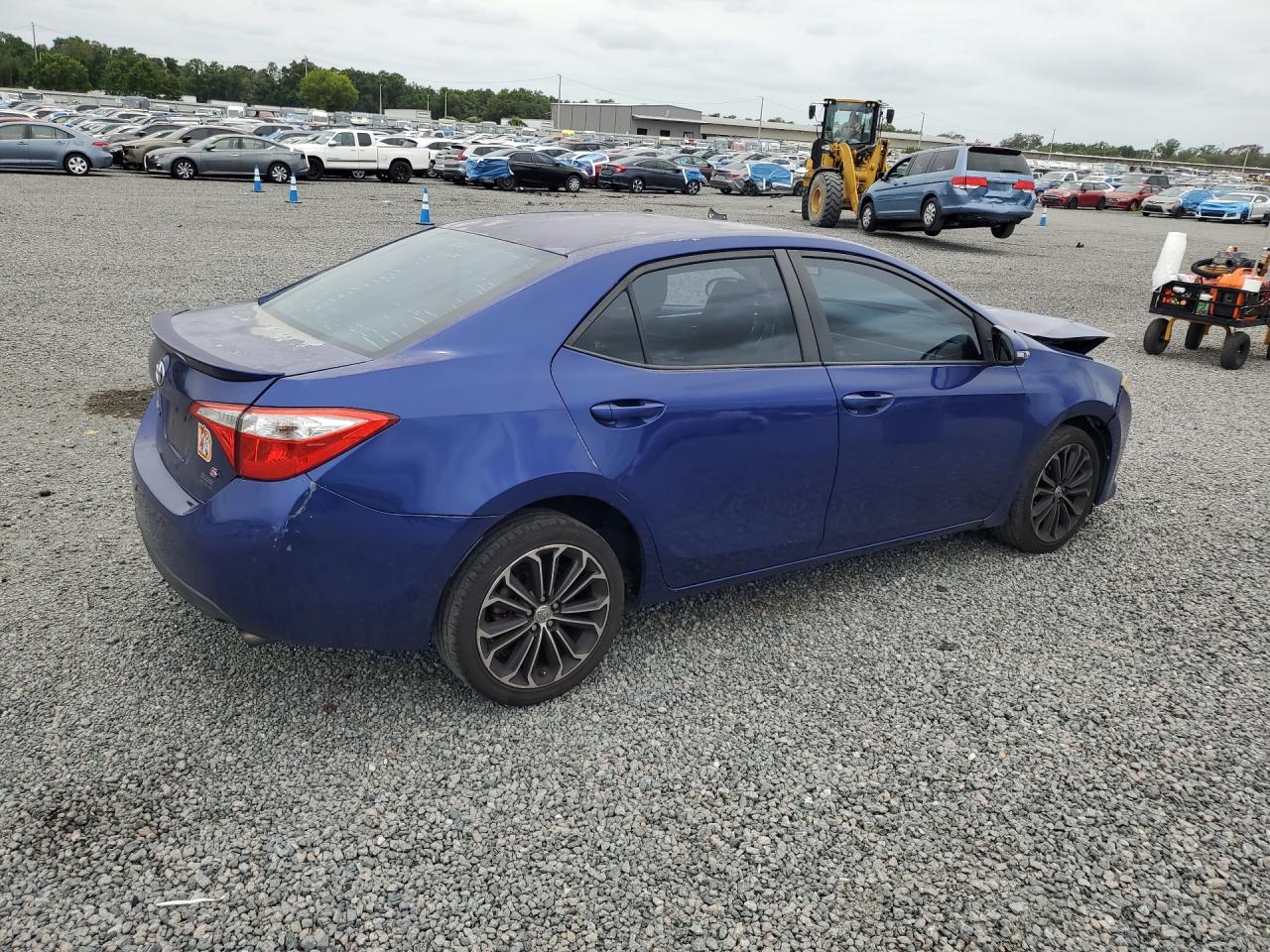 2015 Toyota Corolla S Plus Blue vin: 5YFBURHE3FP221950
