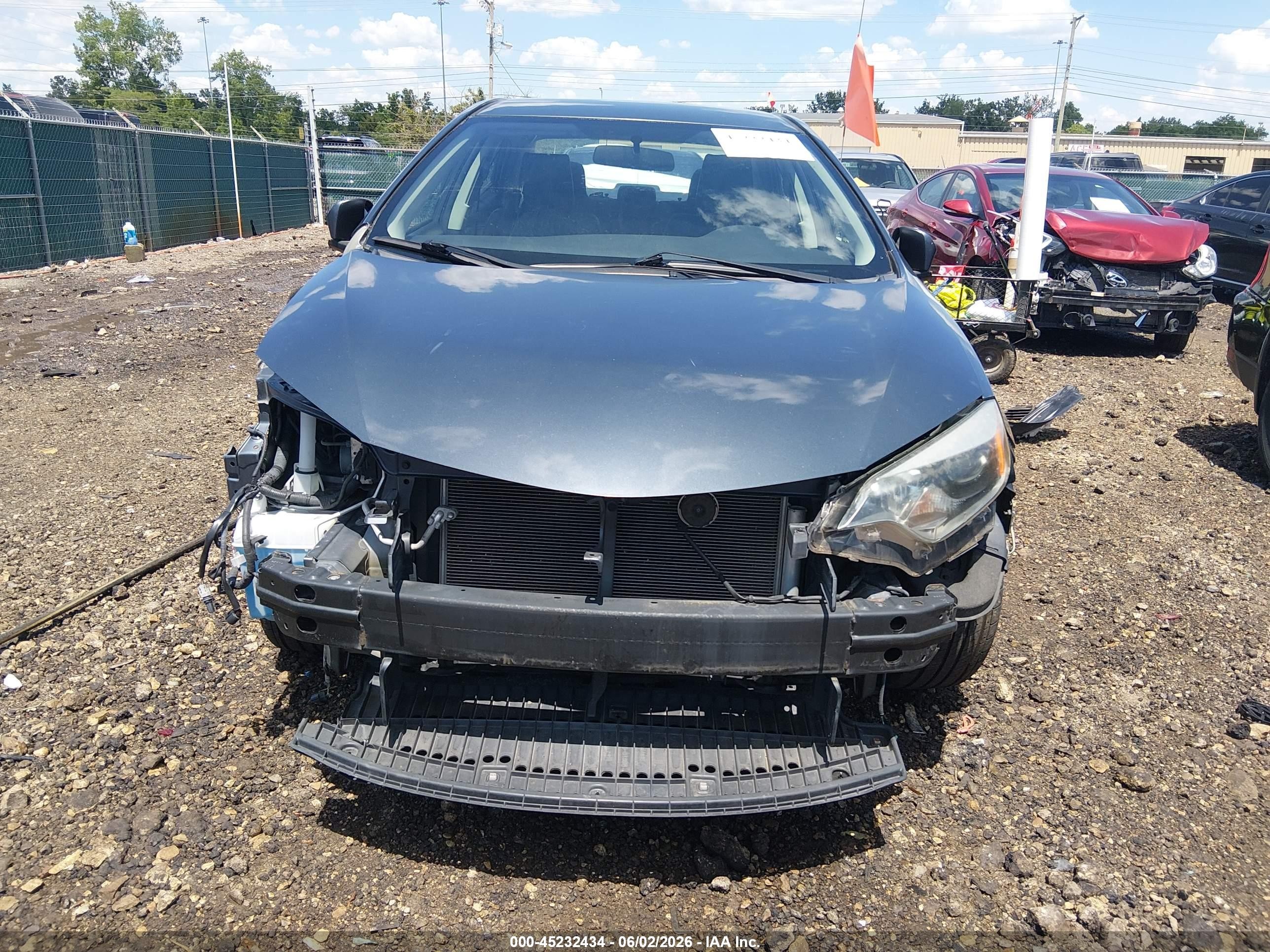 2015 Toyota Corolla S Plus Gray vin: 5YFBURHE3FP254883