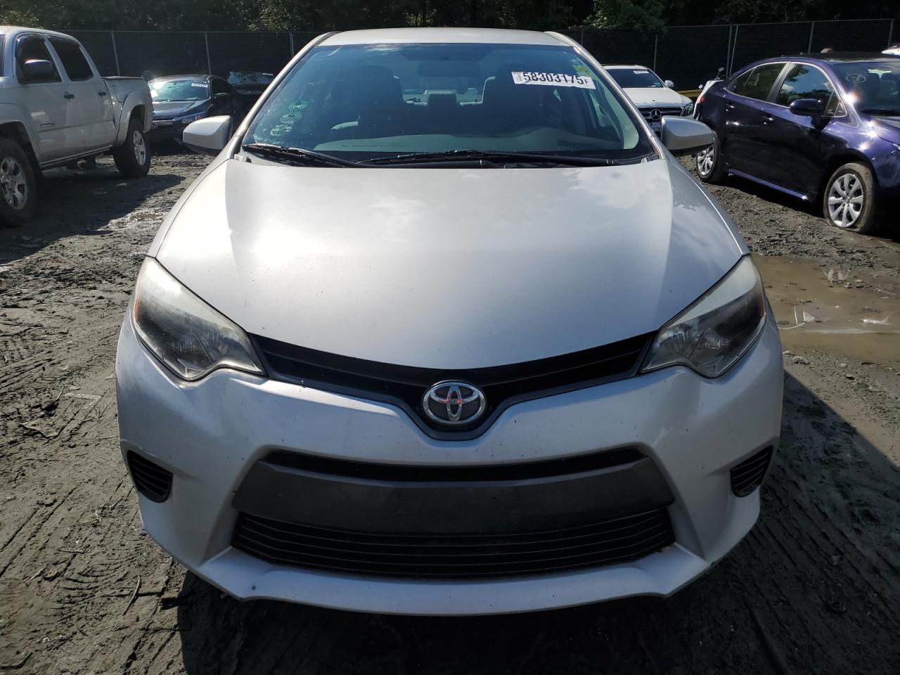 2015 Toyota Corolla Le Silver vin: 5YFBURHE3FP280397